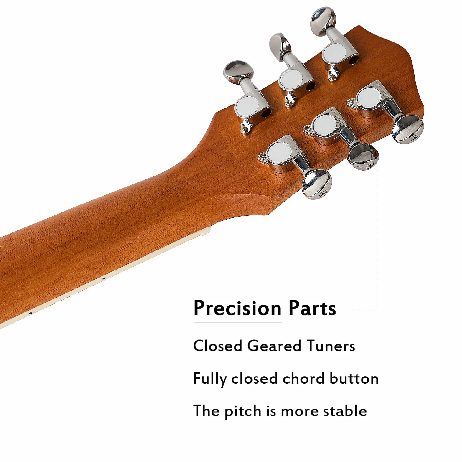 Mulucky Banjo de 6 cuerdas, tamaño de concierto de guitarra Banjo de 26 pulgadas, mini banjitar, parte trasera cerrada de madera maciza, kit para principiantes con bolsa de armadura, afinador, púas de