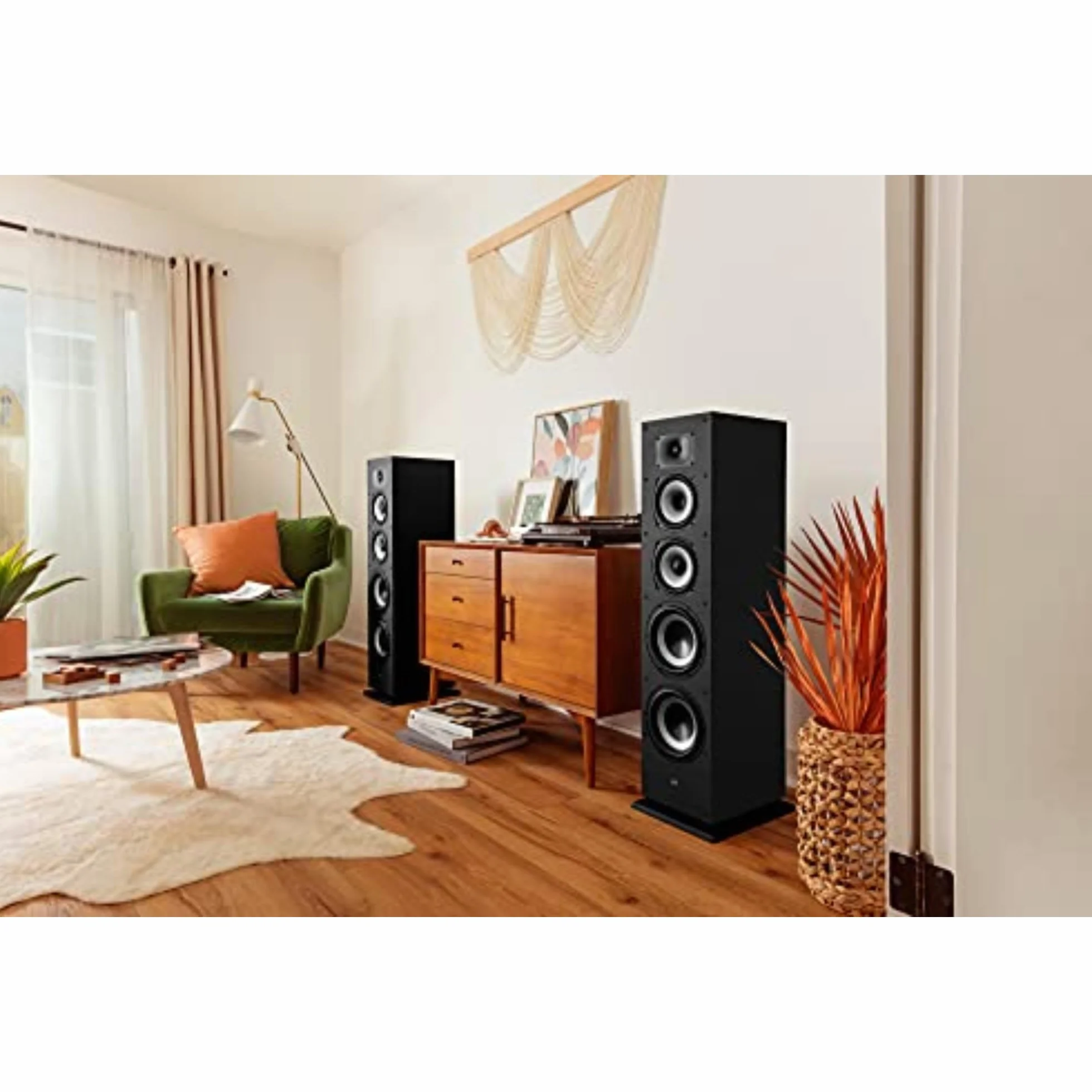 Polk Monitor XT70 Altavoces de Suelo Hi-Fi Negros