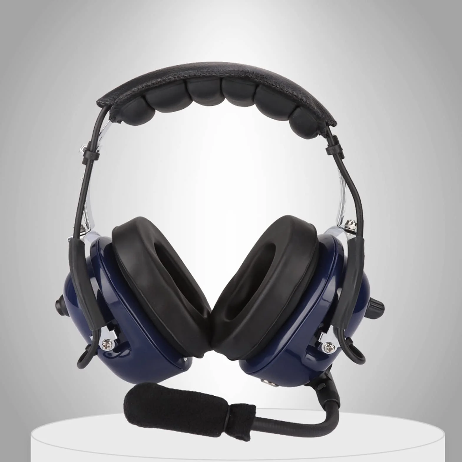 KUIDAMOS Auriculares de Aviación General con Doble Enchufe, Reducción de Ruido de 3,5 mm para Pilotos
