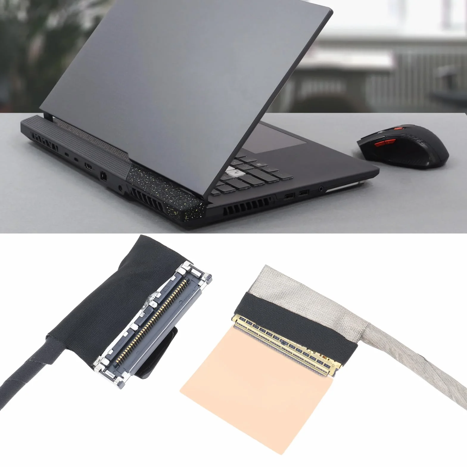 Cable de Pantalla LCD de 40 Pines 165 Hz/144 Hz 6017B1898801 14005-03700900 Compatible con ASUS ROG Strix G15 G513QY G513QM G513NE