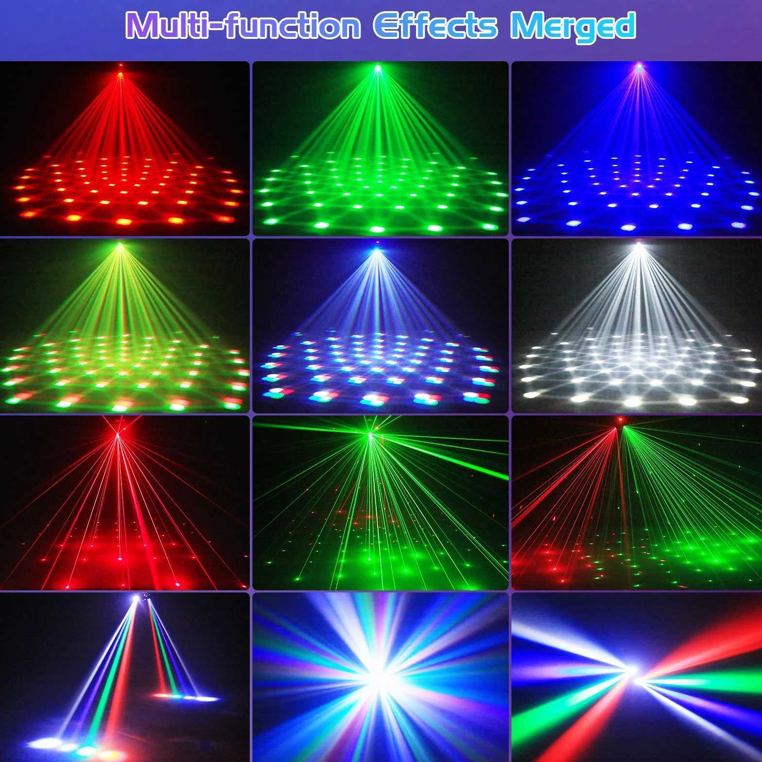 65W Cabeza Móvil Led Moving Head con Control Remoto,RGBW Proyector De Luz LED 4 En 1 De Doble Brazo,Luces de Fiesta Iluminación de Escenario para Fiesta Disco Party DJ Club Bar Boda
