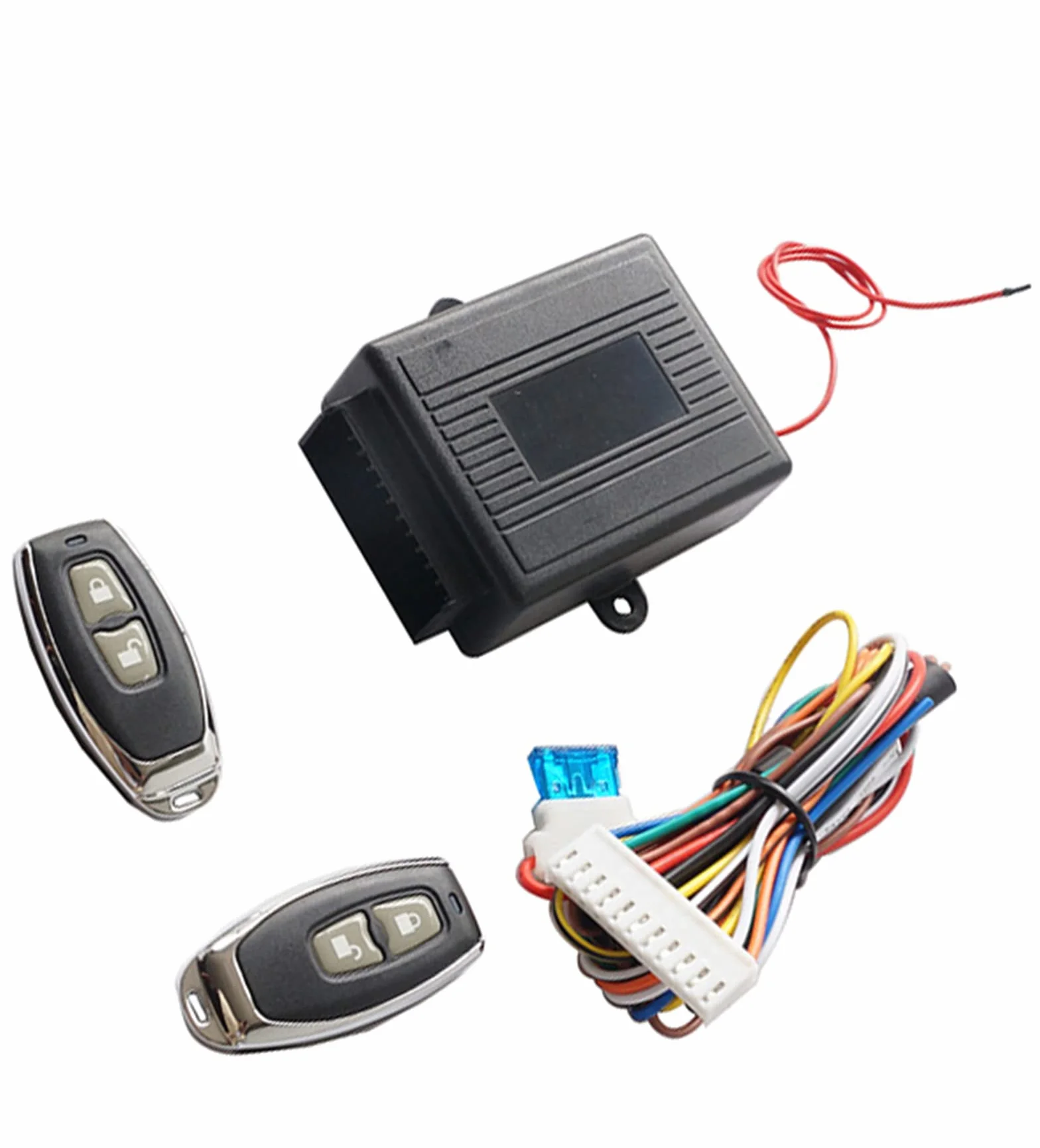 WANGCL Kit de Cierre centralizado para automóvil, Cerradura Universal para Puerta de automóvil Sistema de Entrada sin Llave Kit de Control Remoto de Cierre centralizado