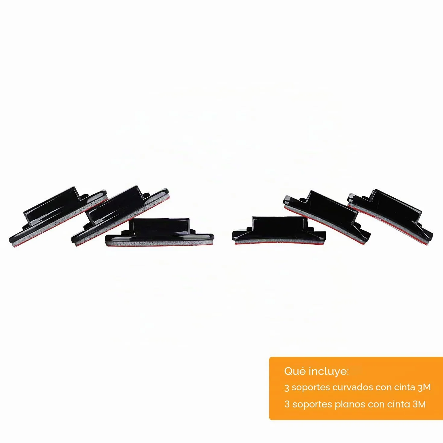 Soportes Adhesivos Pegatinas 3M Monturas Curvo Casco Plano Compatible con GoPro Hero 13 12 11 10 9 8 7 6 5 Session dji Cámaras de Acción (6 Paquetes)