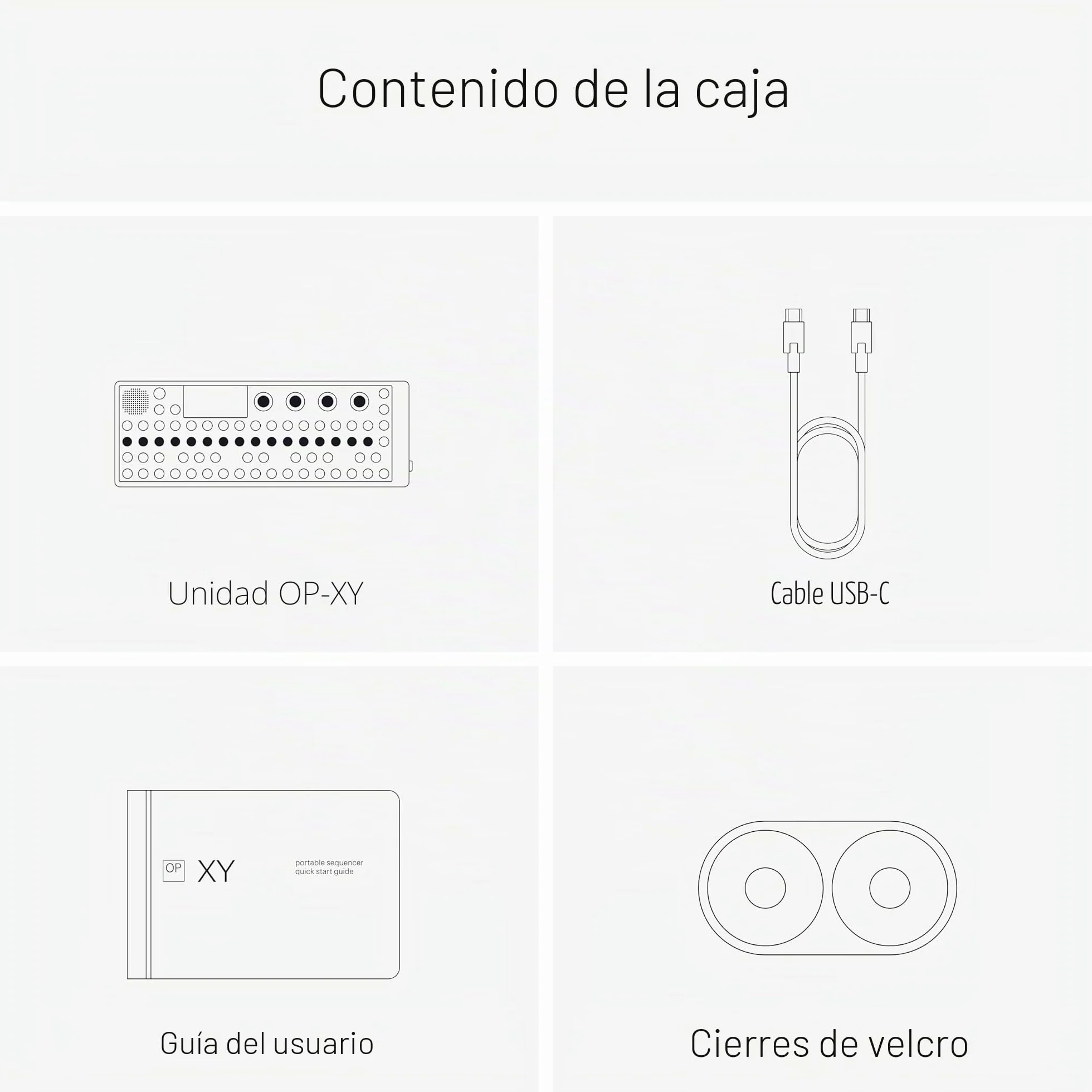 Teenage Engineering OP-XY sintetizador y sampler portátil (secuenciador de 64 pasos con 8 motores de sintetizador, micrófono y altavoces integrados, equipo de grabación), negro