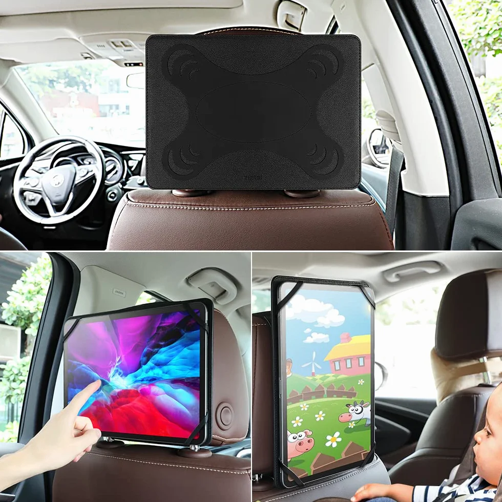 memumi 𝟐𝟎𝟐3 𝗨𝗽𝗴𝗿𝗮𝗱𝗲𝗱 Soporte para Tablet para Reposacabezas de Coche, Universal Tablet Coche Asiento Trasero del Automóvil Asiento Soporte para iPad 10.2 10.9 8 9 10 generacion 7-11"