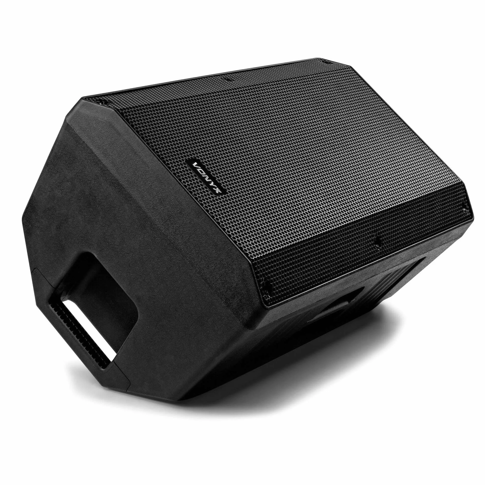 Vonyx VSA12 Monitor de Escenario Activo 800 W con Amplificador biamplificado, entradas de línea, micrófono y Guitarra, Carcasa ABS Resistente, Ideal para directos y Eventos