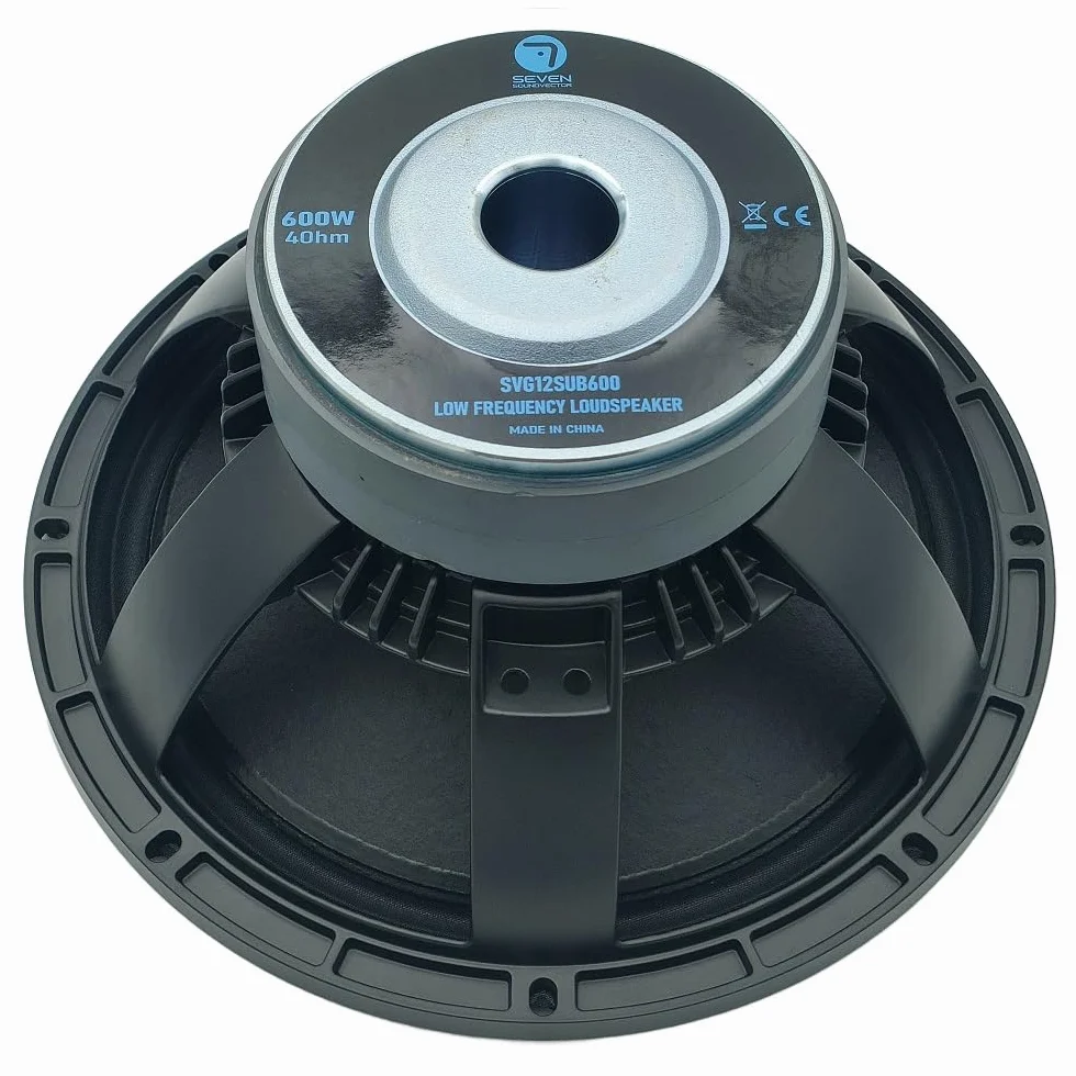 Seven Soundvector SVG12SUB600/4 Subwoofer 12" 600W AES 1200W Peak 4 Ohm Profesional