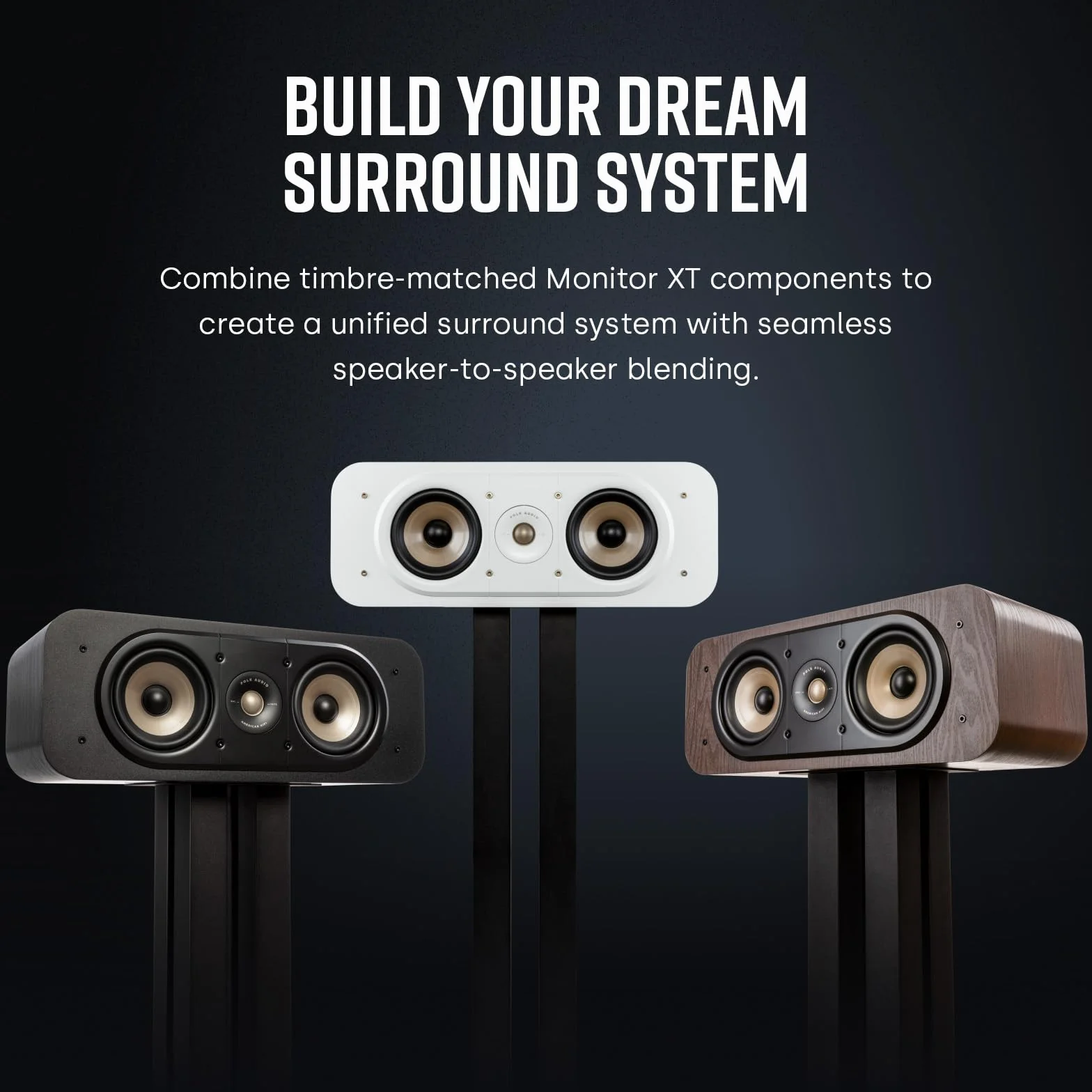 Polk Signature Elite ES30 Altavoz Central Hi-Fi Negro