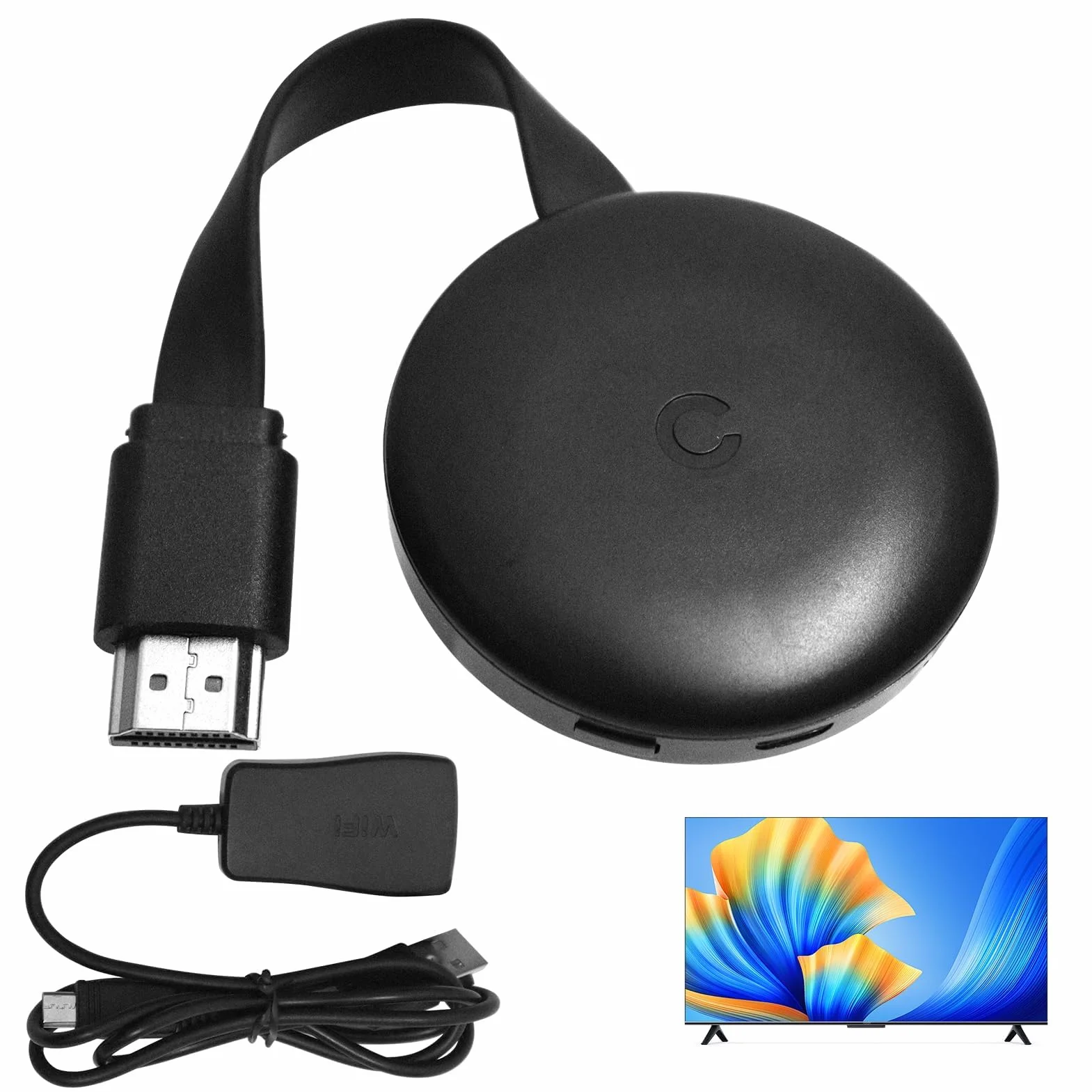 Adaptador HDMI Inalámbrico 1080P Bluetooth Stick para Chromecast Miracast Airplay iOS Android Mac Windows PC TV