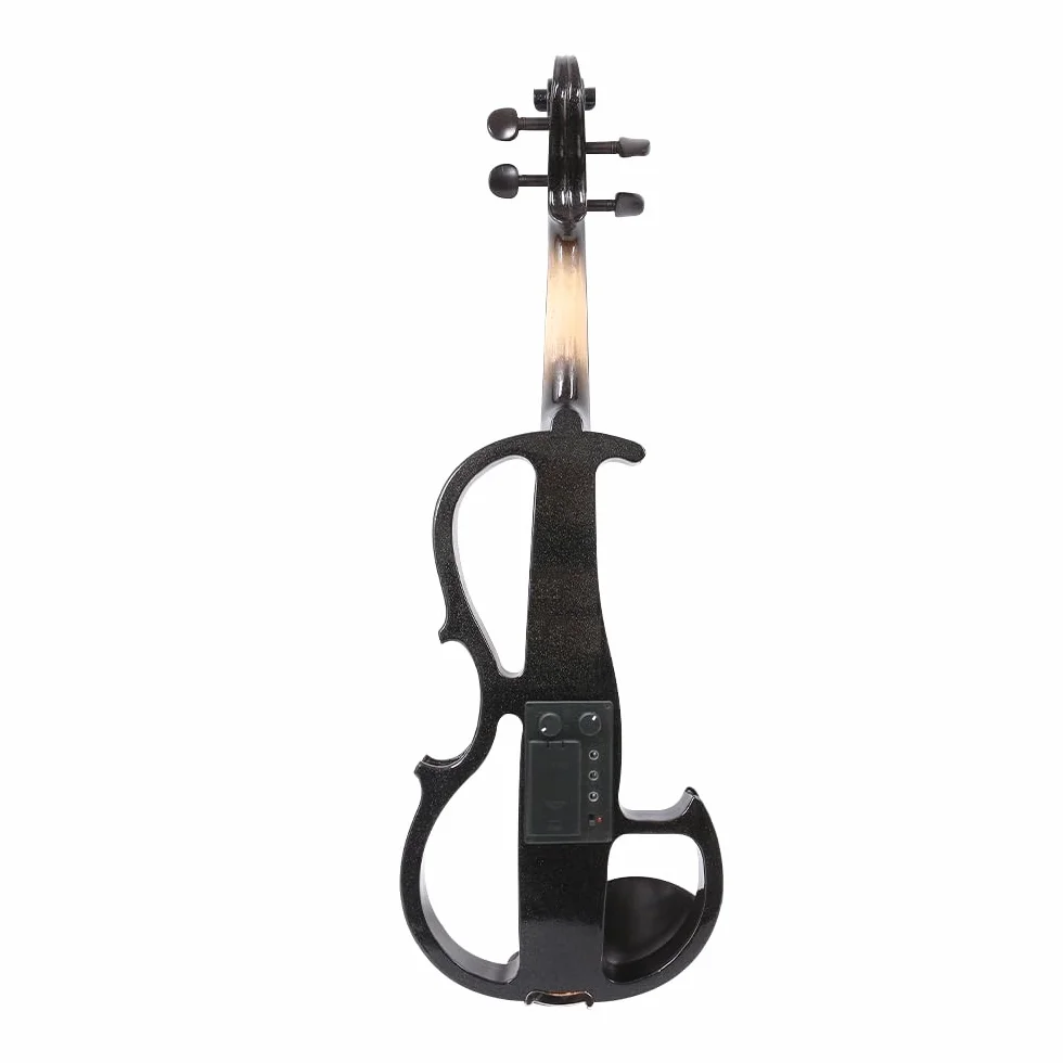 Viola Eléctrica para Niños y Adultos, 4/4, Kit de Principiantes con Funda, Lazo, Paño de Limpieza, Auriculares Estéreo