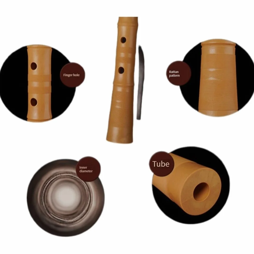 Flauta Pentatónica Japonesa Zen Shakuhachi Soplada En El Extremo Con Raíz De Campana Natura. Calidad Profesional De 1,8 Pies, Reproduce Todas Las Octavas. Bueno For Flautistas Experimentados, Bueno Fo