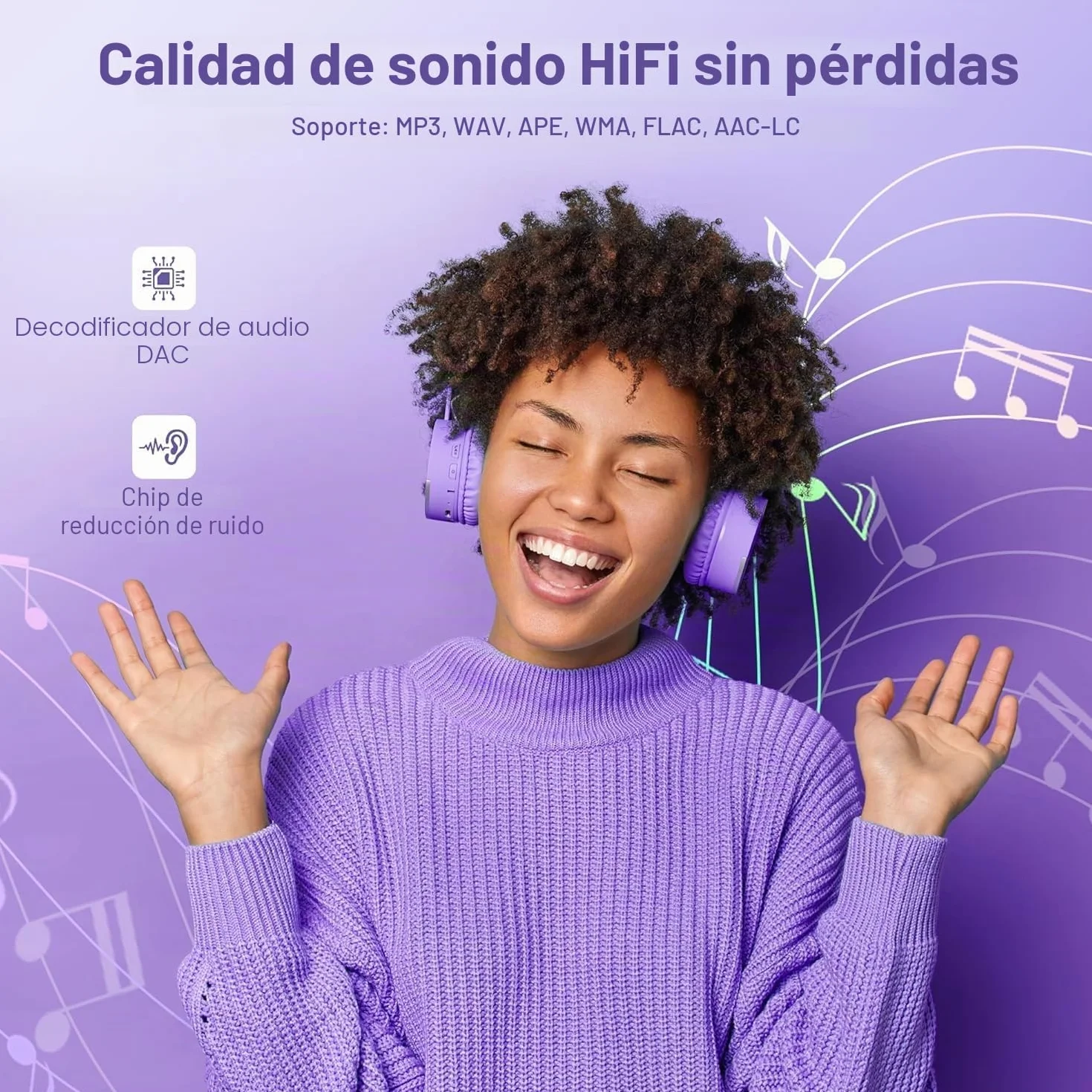 SWOFY Reproductor MP3 Bluetooth 5.3 64 GB Hi-Fi con Pantalla Táctil 2.4 Pulgadas
