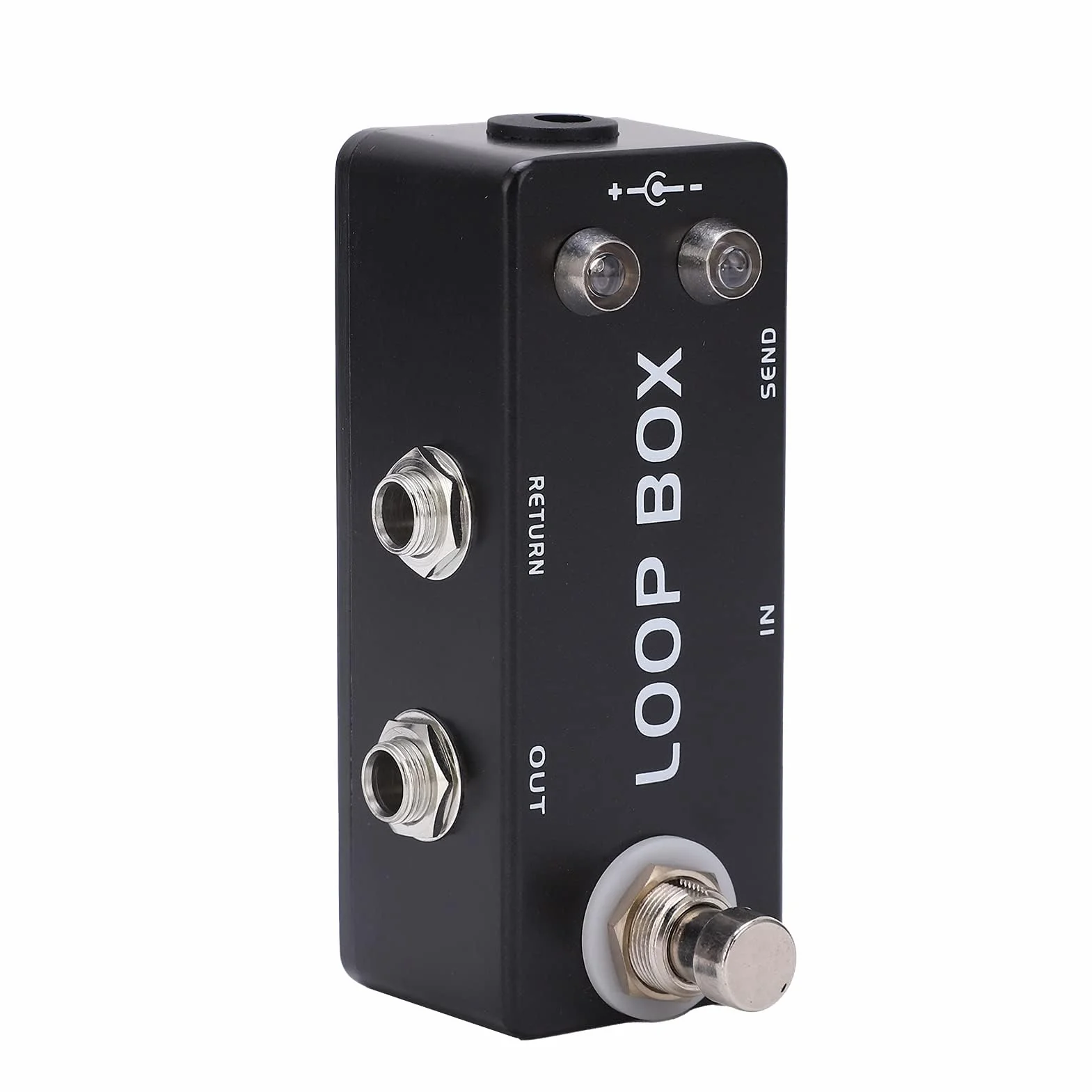 Pedal de Guitarra True Bypass Loop Switcher Pedal de Efectos con Indicador LED para Ajustar para Instrumentos Musicales
