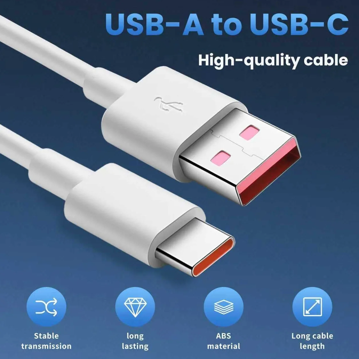Cable de alimentación USB C 5M, USB A a Tipo C de extensión y sincronización para cámara de seguridad Mi 2K CCTV