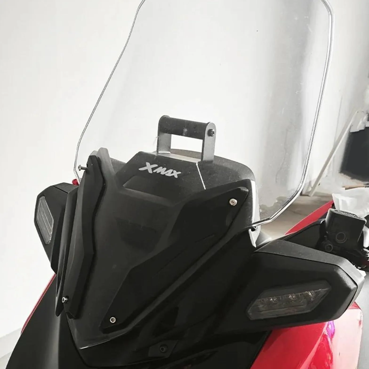 Soporte De Navegación GPS para Motocicleta para Y&amaha XMAX300 Xmax X-MAX 300 2023 2024, Soporte Ajustable para Teléfono Móvil con GPS. Soporte De Navegación GPS(Negro A)
