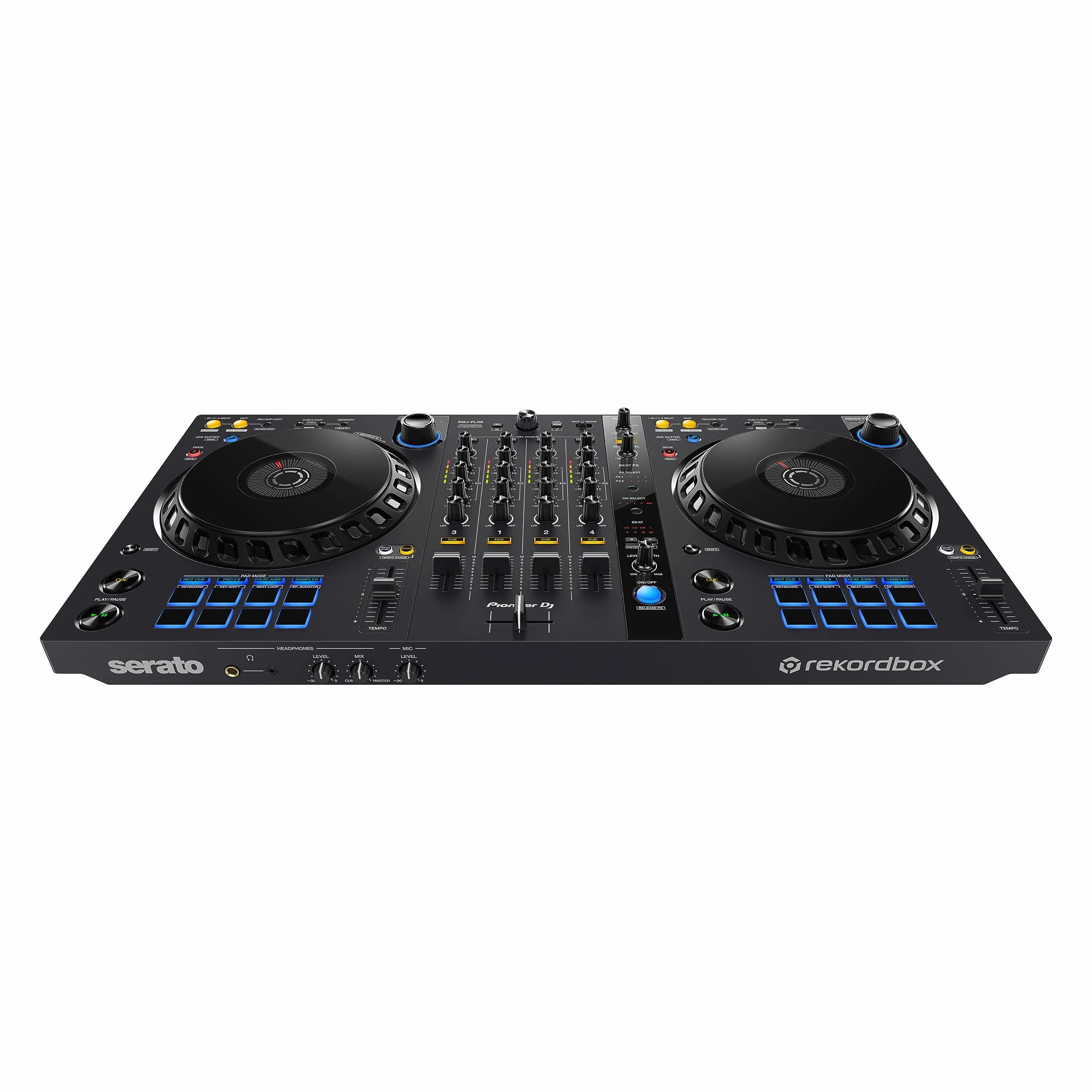 Pioneer DJ DDJ-FLX6 - Controlador DJ de 4 decks para Rekordbox y Serato