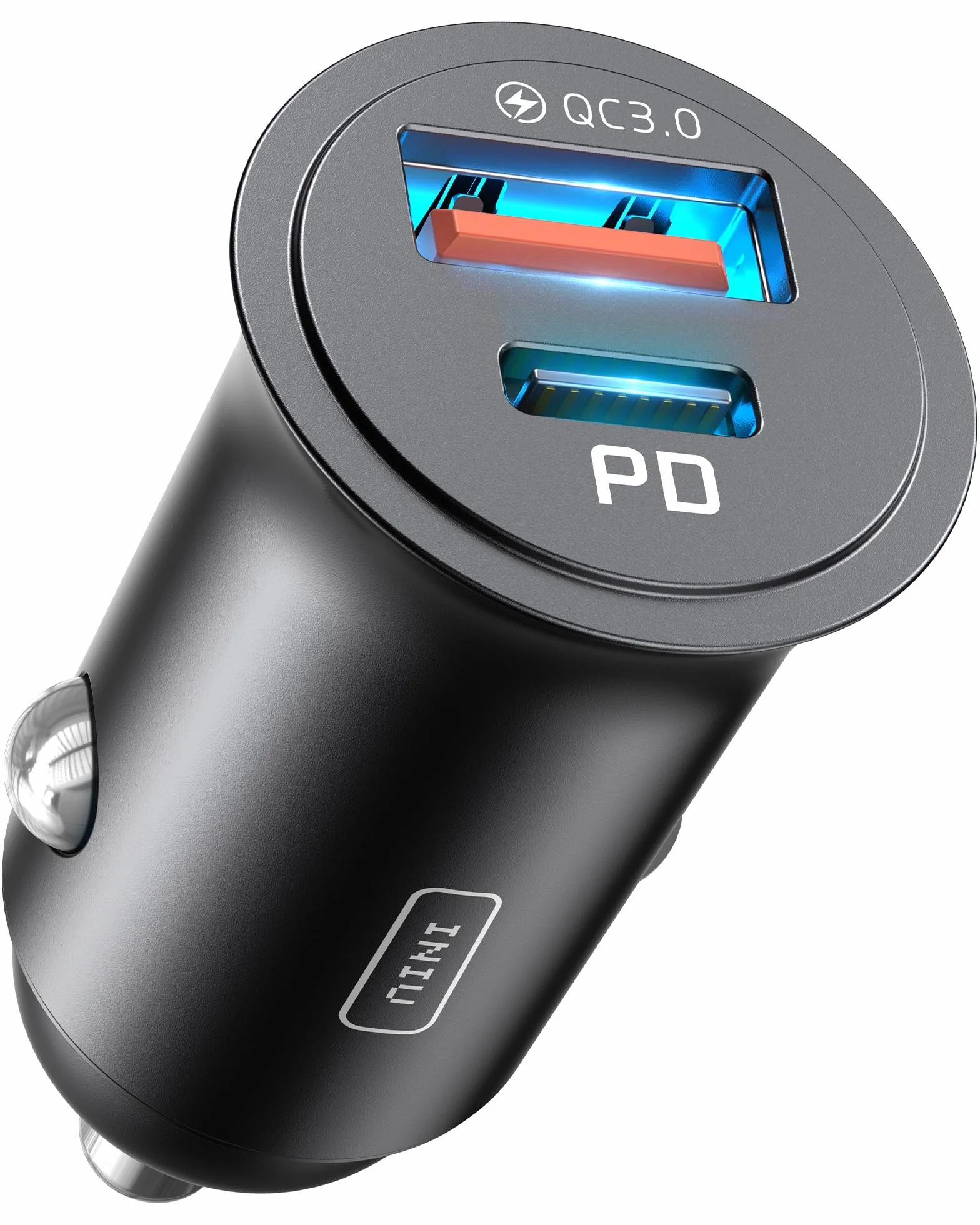 INIU Cargador Coche Carga Rápida 60W, 12V USB-C para iPhone 17 16 15 Pro MAX, Samsung S25, Xiaomi