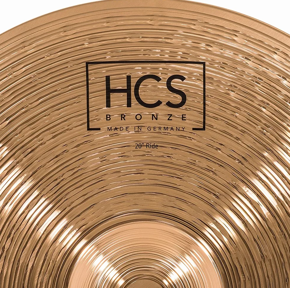 Meinl Cymbals HCS Bronze Plato Ride de 20 pulgadas (50,8cm) Platillos de Batería – Bronce B8, Acabado Tradicional (HCSB20R)