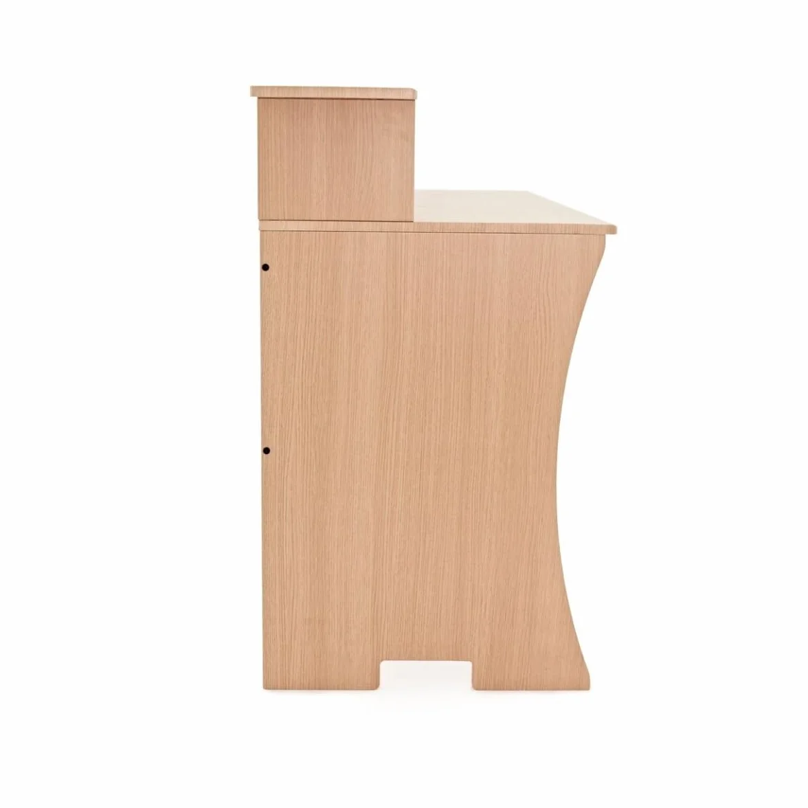 Escritorio de estudio en casa de 3 niveles - Muebles para audio y grabación profesional Natural