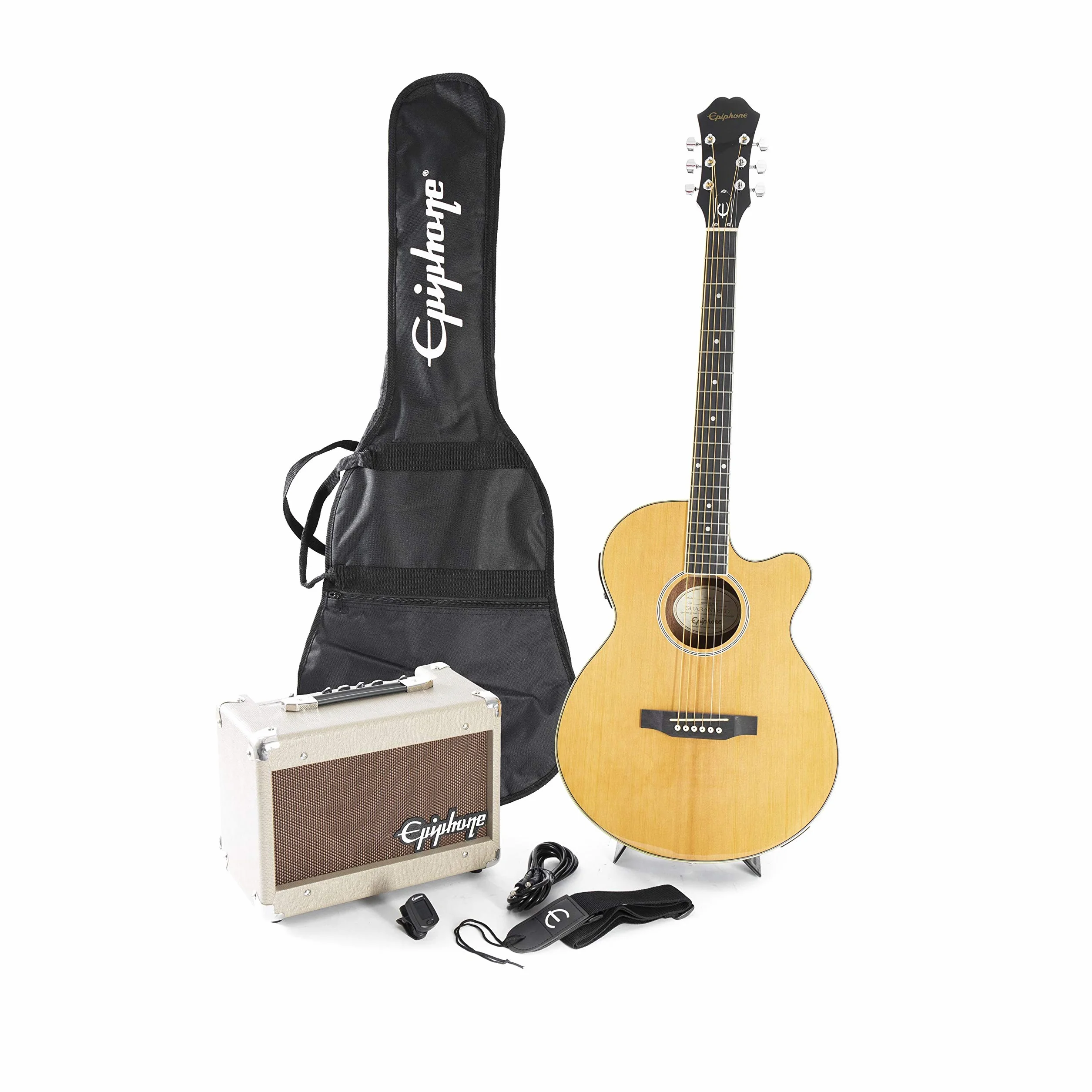 Epiphone PPGR-EEP4NACH1-EU PR-4E - Pack de guitarra acústica (240 V)