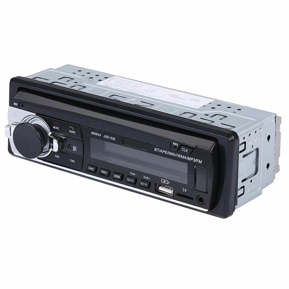 NK Auto Radio Coche 1 DIN 4x40W Bluetooth 5.0 AUX MP3 USB FM Estéreo Manos Libres Pantalla LCD