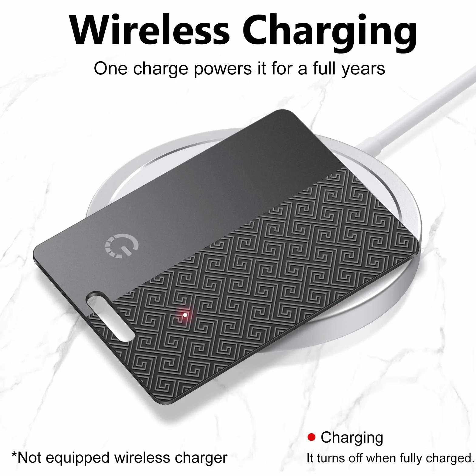 Wallet Tracker Card Air (Solo iOS): Compatible con Apple Find My, rastreador Bluetooth, Tarjeta de rastreo Inteligente, buscador de Carteras, 0,07 Pulgadas de Grosor, Resistencia al Agua IP68, Negro