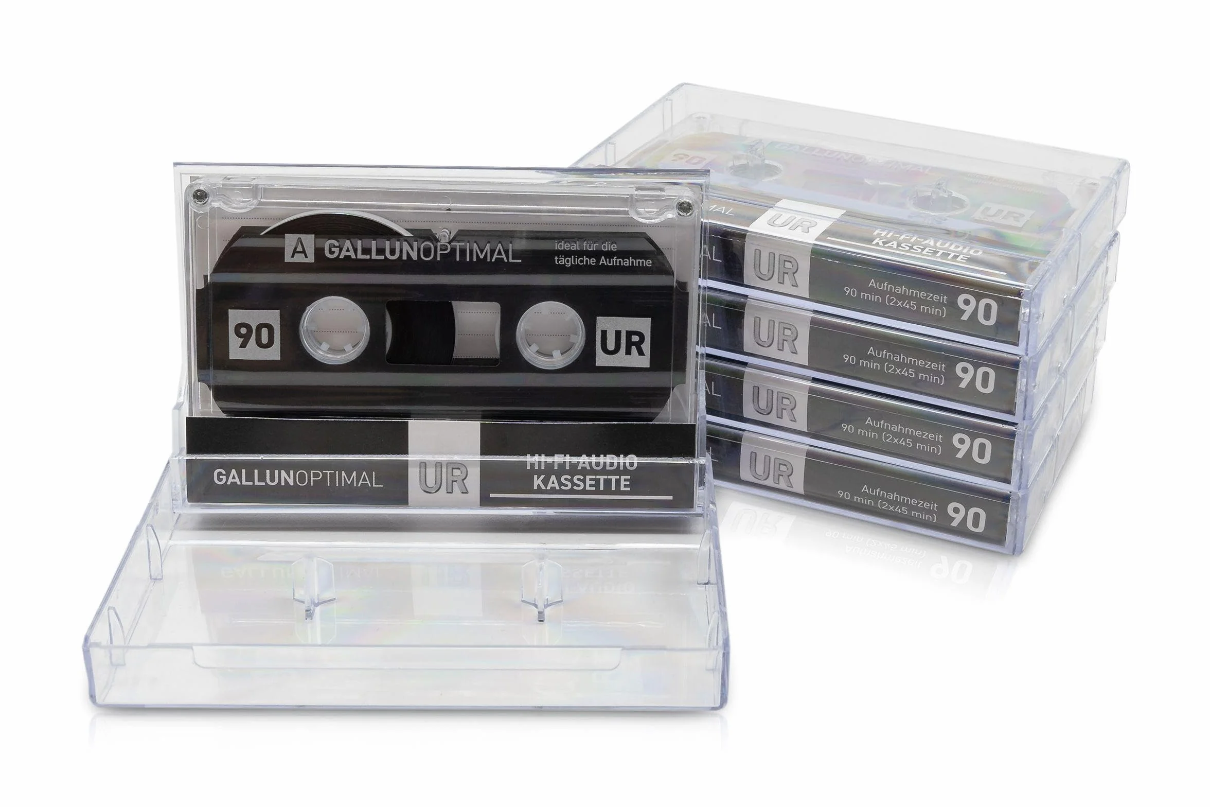 UR90 Casetes de Audio 90 min 5 Cartuchos vacíos