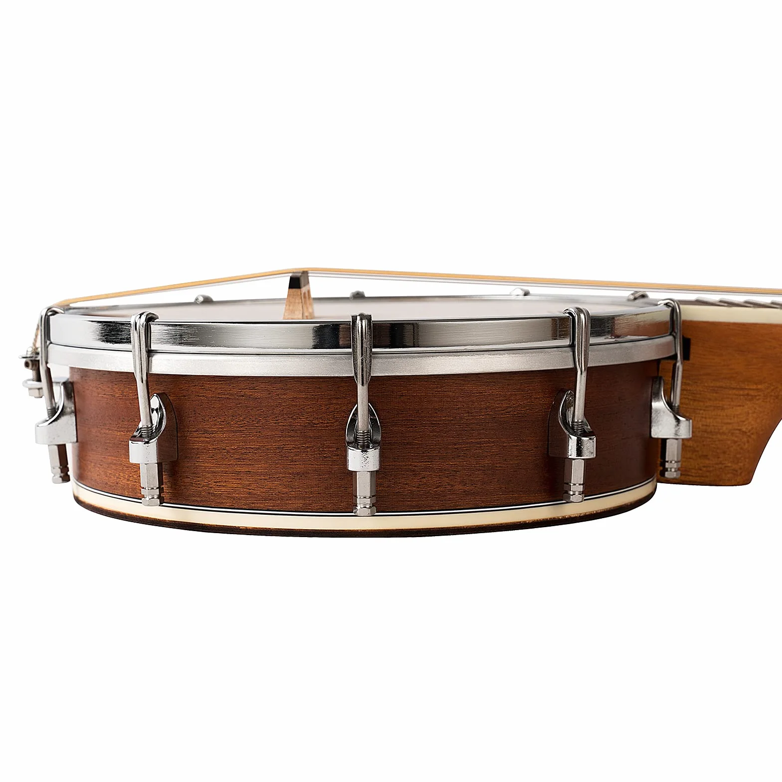 Mulucky Banjo de 6 cuerdas, tamaño de concierto de guitarra Banjo de 26 pulgadas, mini banjitar, parte trasera cerrada de madera maciza, kit para principiantes con bolsa de armadura, afinador, púas de