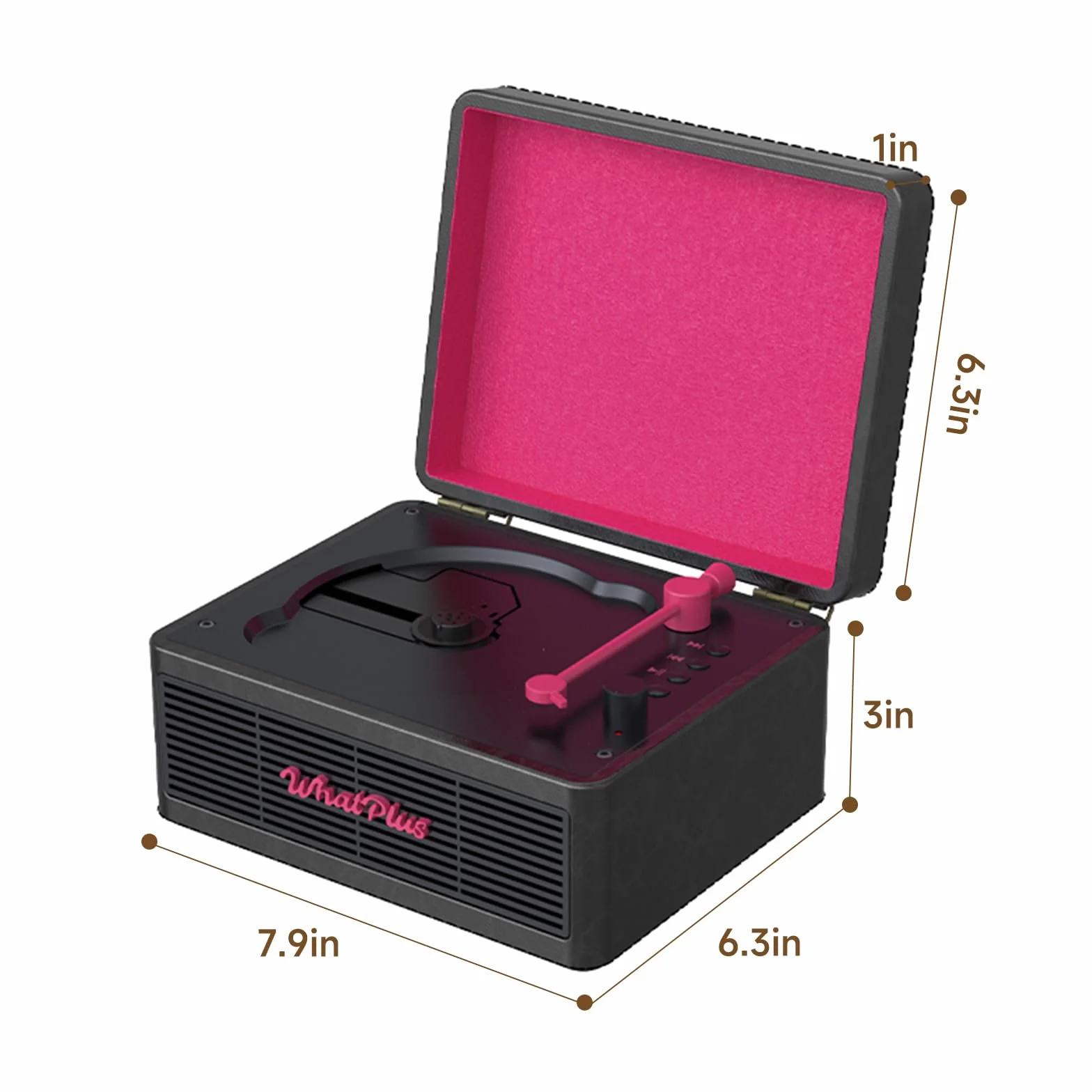 Reproductor de CD portátil con Bluetooth 5.2, batería recargable y altavoces integrados, diseño de maleta retro de alta fidelidad para decoración del hogar, soporte de tarjeta AUX/TF, regalo