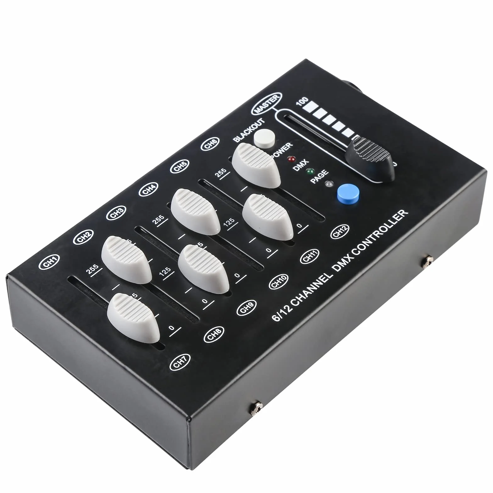 Regulador Dimmer Dmx Controller Mini Controlador Dmx 12 Canales Dmx512 Controlador para Luces de Discoteca, Mezcladores de iluminación Mesa Dmx de Luces Consola, Portable Luces Console Regulador Luz