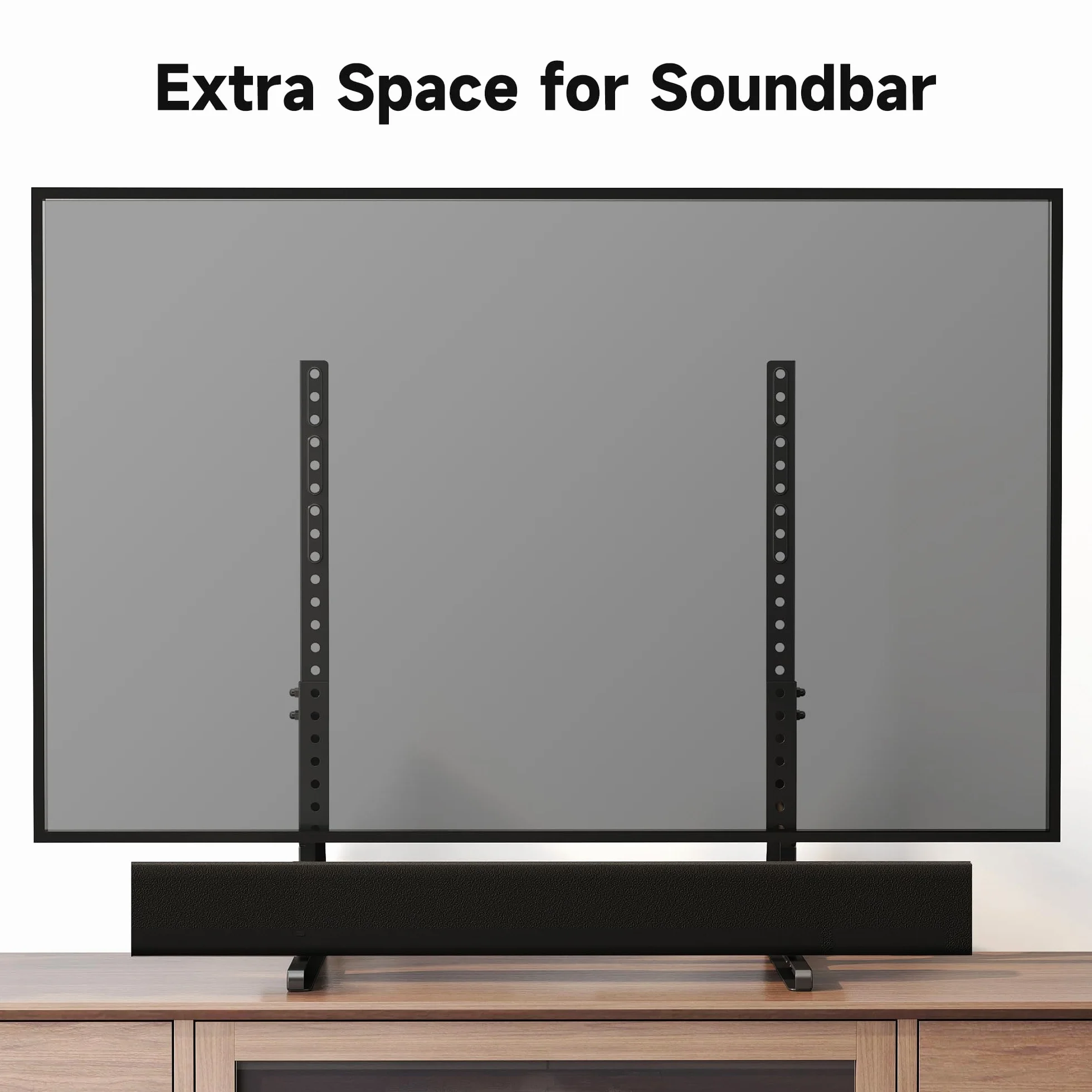 XINLEI Soporte Universal para TV de 22 a 85 Pulgadas, Base metálica antivibración, Patas de Repuesto robustas y Ajustables, VESA máx. 1000 x 500 mm, Capacidad de Carga 55 kg ML1760E
