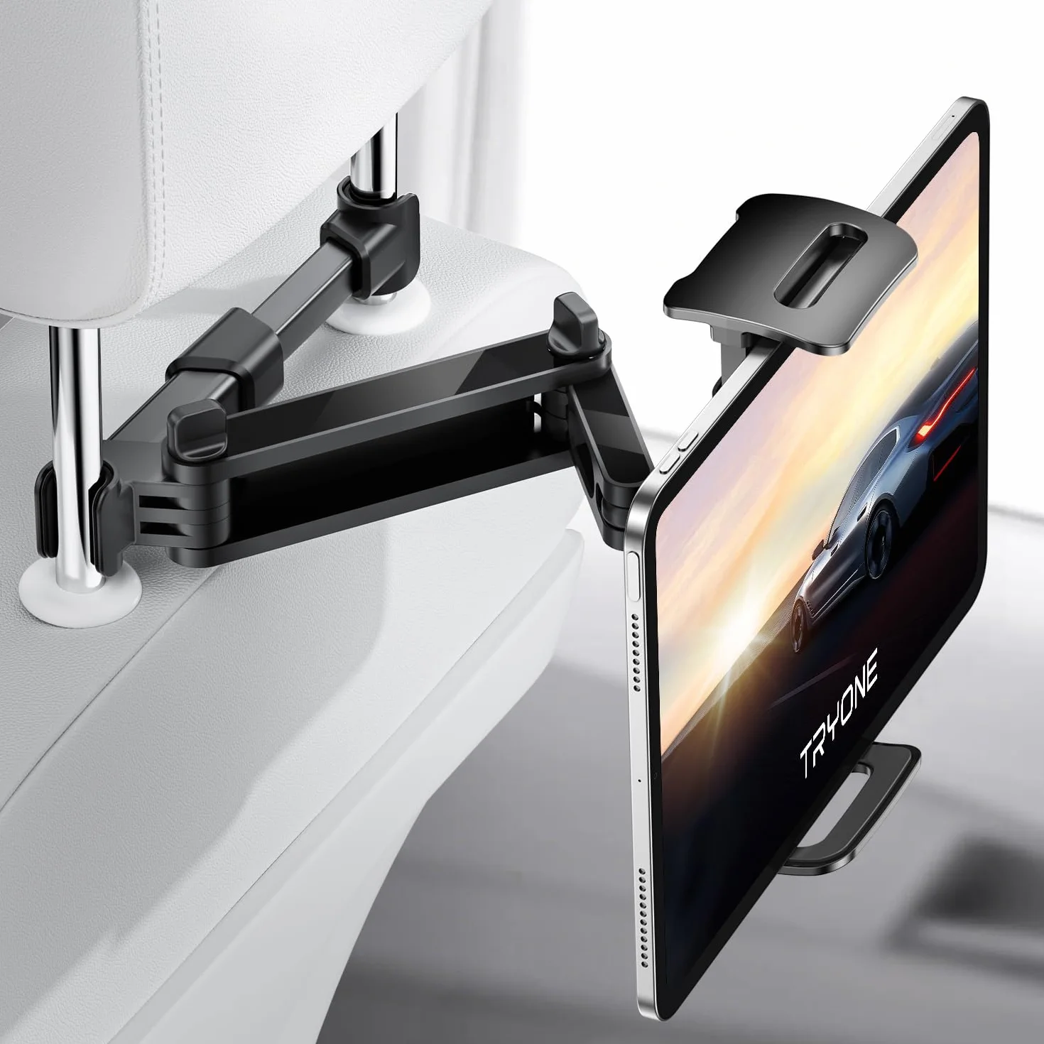 TRYONE Soporte Tablet Coche Reposacabezas Extensible 4.4-11 Pulgada iPad Samsung Galaxy Tabs Kindle Fire