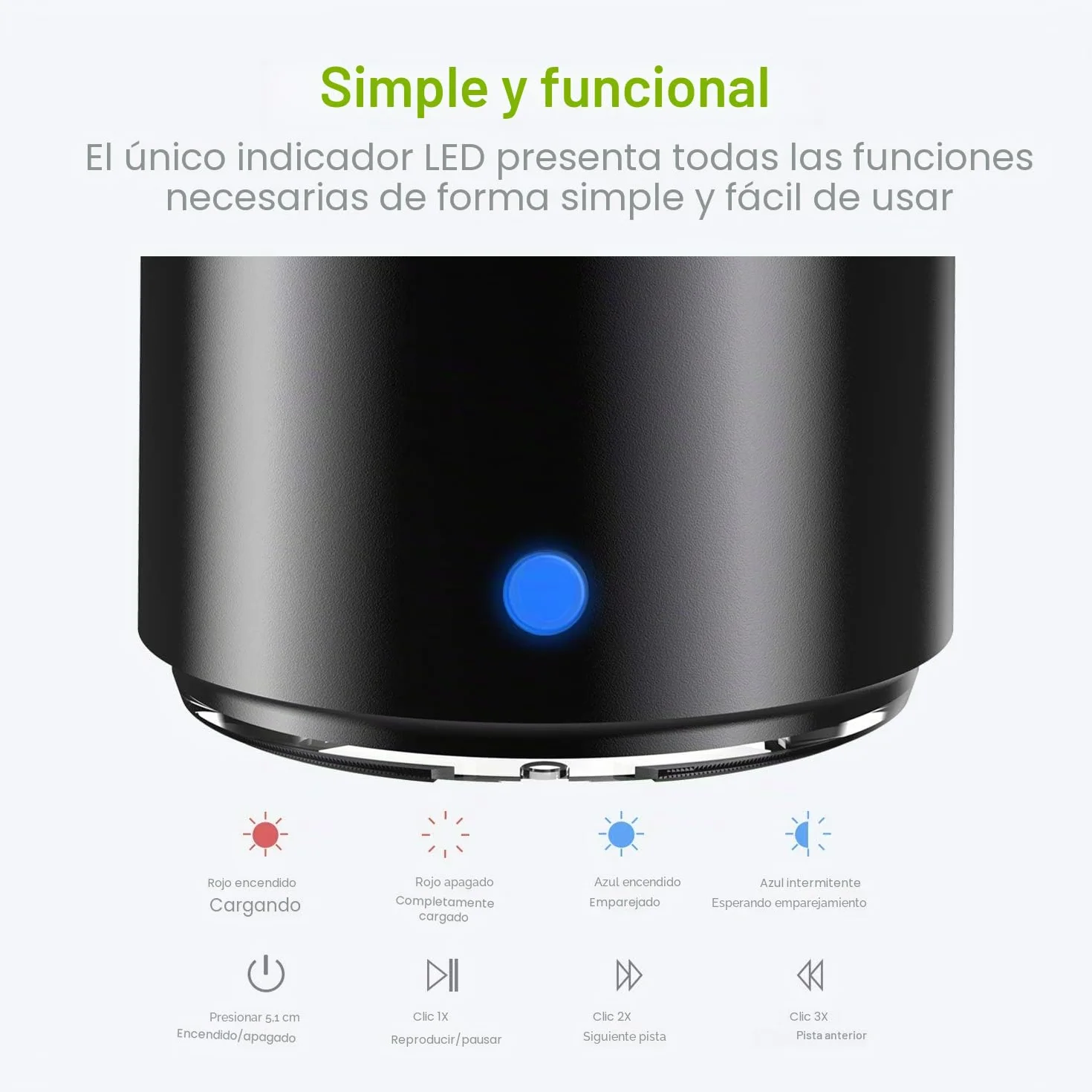 EWA A106 Pro Mini Altavoz Portátil Bluetooth Impermeable IP67 12 Horas Reproducción Negro