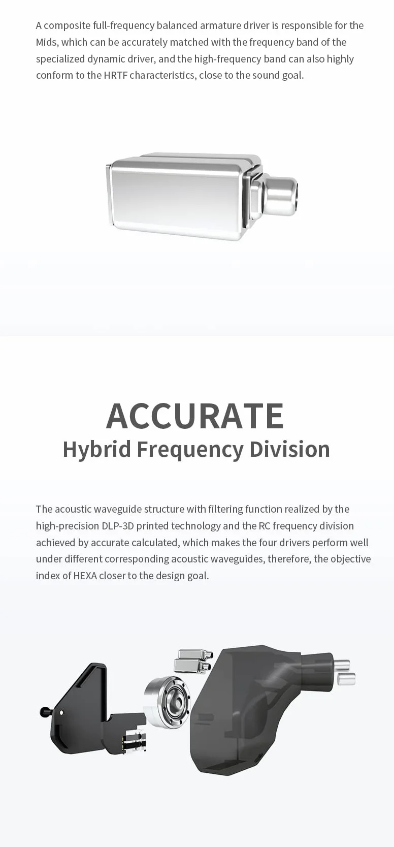 Fanmusic Truthear Hexa 1dd + 3ba Mixed Architecture PU + LCP Dynamic Drive diafragma 0,78 2pin Cable flexible escalable DLP in ear Monitor Headset (Hexa)