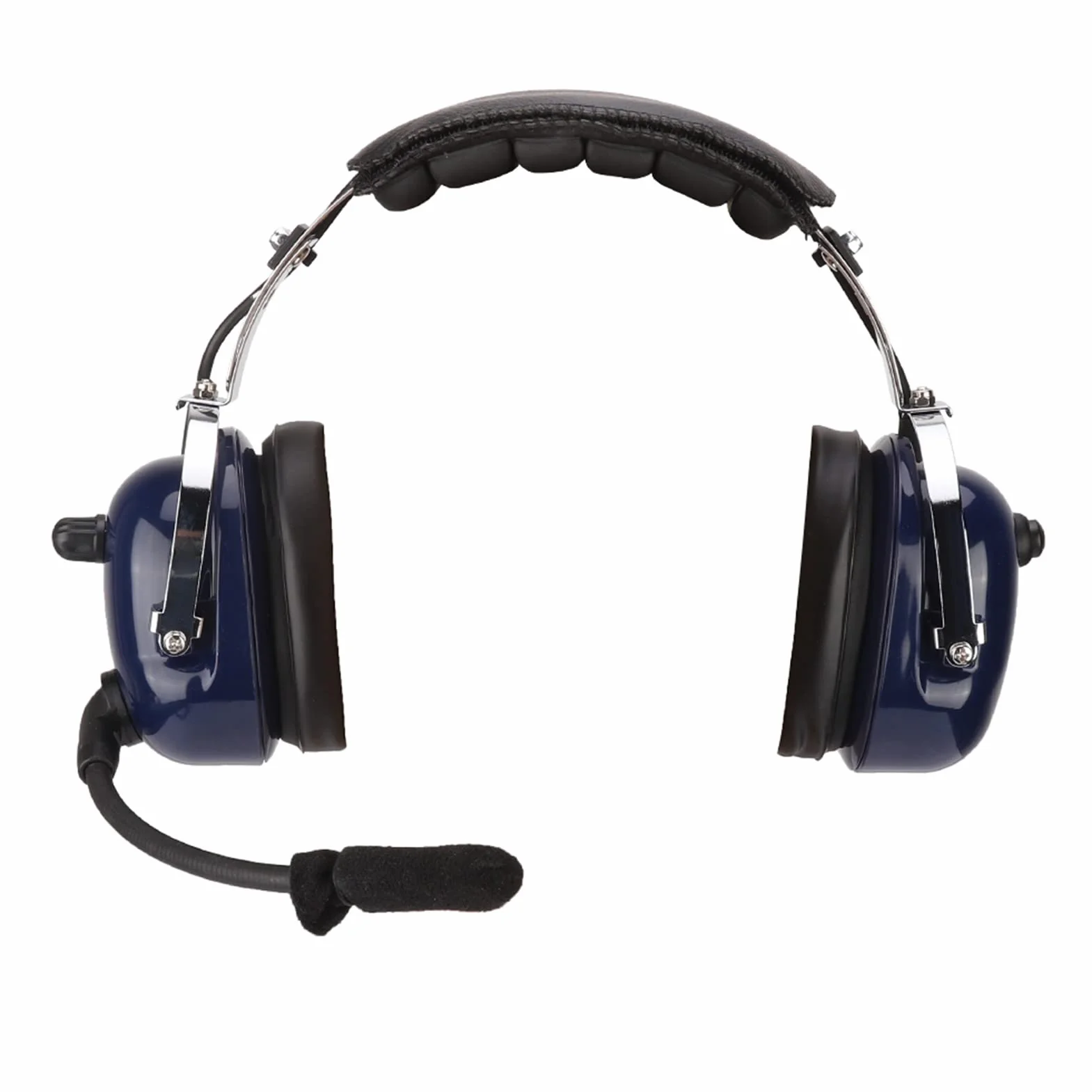 Auriculares de Aviación, Auriculares Piloto de Reducción de Ruido de 24 DB con Espuma de Micrófono a Prueba de Viento y Diadema de Acero Inoxidable, para Pilotos de Aviación