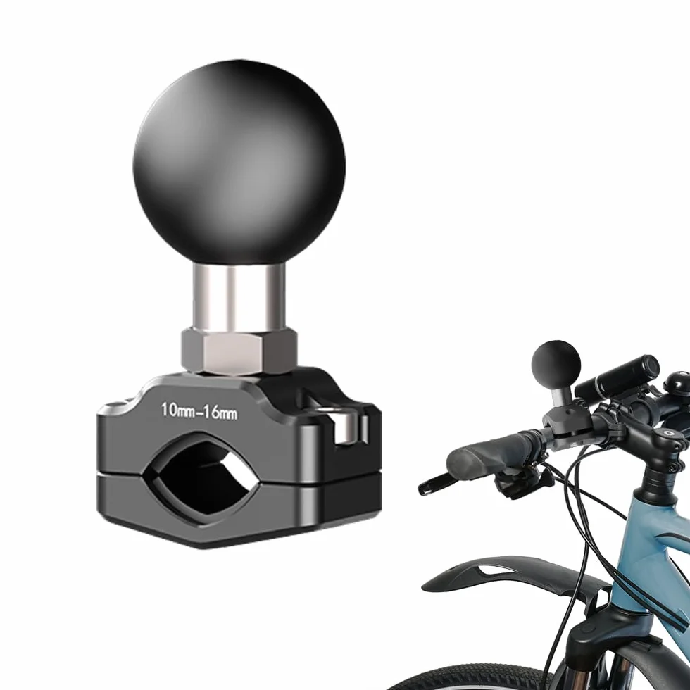 Adaptador de Bola de 1"/25mm para Manillar, Base de Montaje de Aleación de Aluminio con Bola de TPU para Soportes de Teléfono RAM