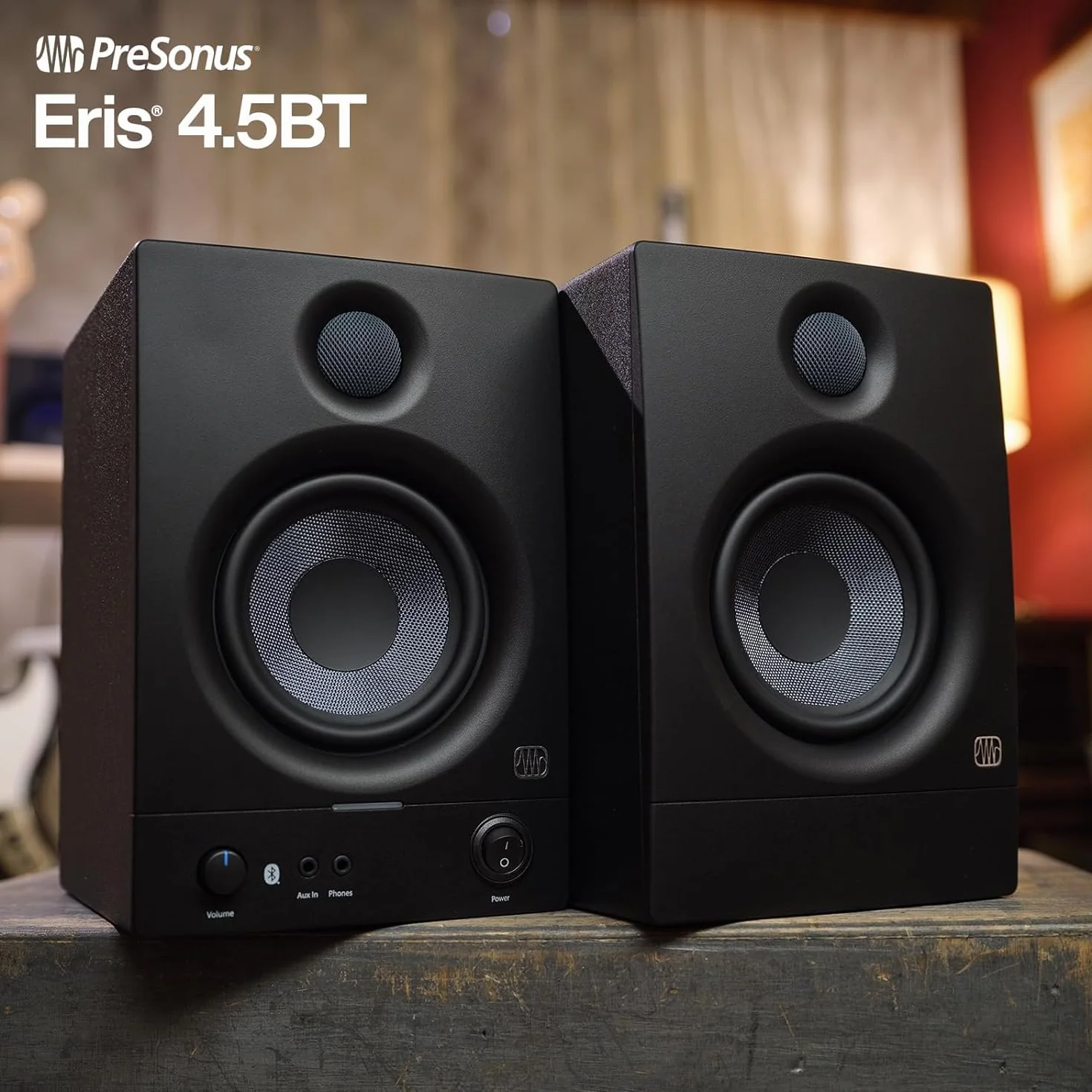 Presonus Eris 4.5 BT II Generation - Altavoces activos, Bluetooth Studio 2nd Gen + 2 cables jack Keepdrum