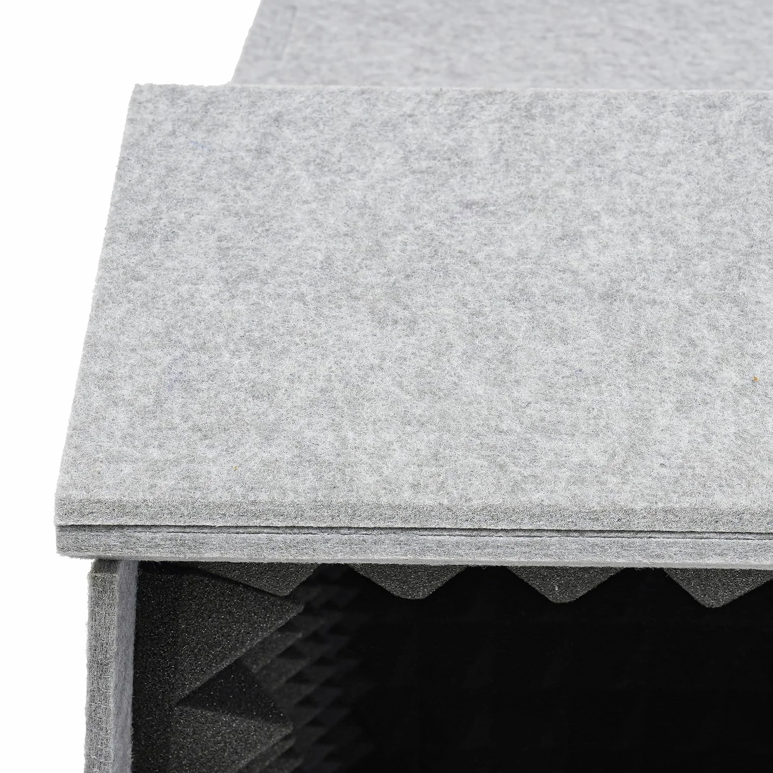 Cubierta insonorizada de escritorio, 60 x 60 cm, plegable, aislamiento acústico con doble aislamiento acústico y esponjas absorbentes de sonido, cabina de grabación vocal portátil para grabaciones de