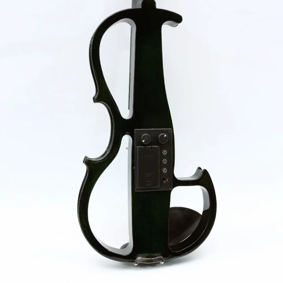 Viola Eléctrica para Niños y Adultos, 4/4, Kit de Principiantes con Funda, Lazo, Paño de Limpieza, Auriculares Estéreo