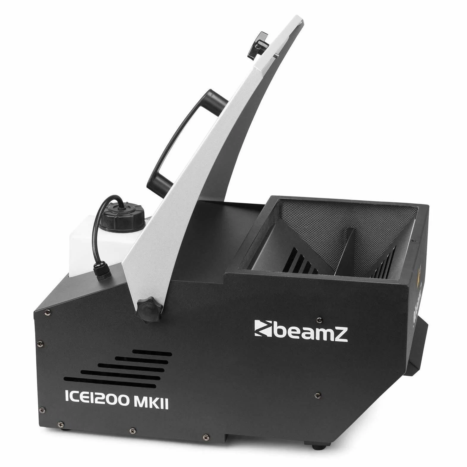 BeamZ ICE1200 MKII máquina de humo bajo de 1200W para niebla de suelo y 5L de líquido de niebla, compartimento para hielo, mando a distancia por cable, discoteca, cumpleaños, Halloween, color negro