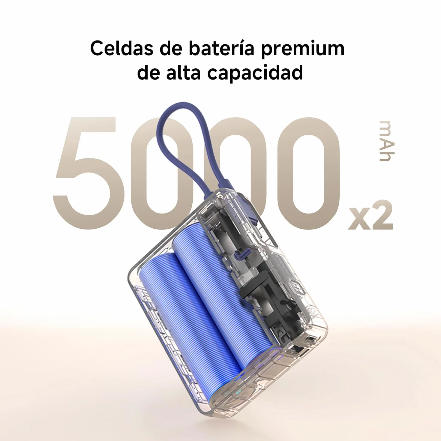 Xiaomi Power Bank 33W 10000mAh (Integrated Cable) Ice Blue 3 Puertos Carga Rápida