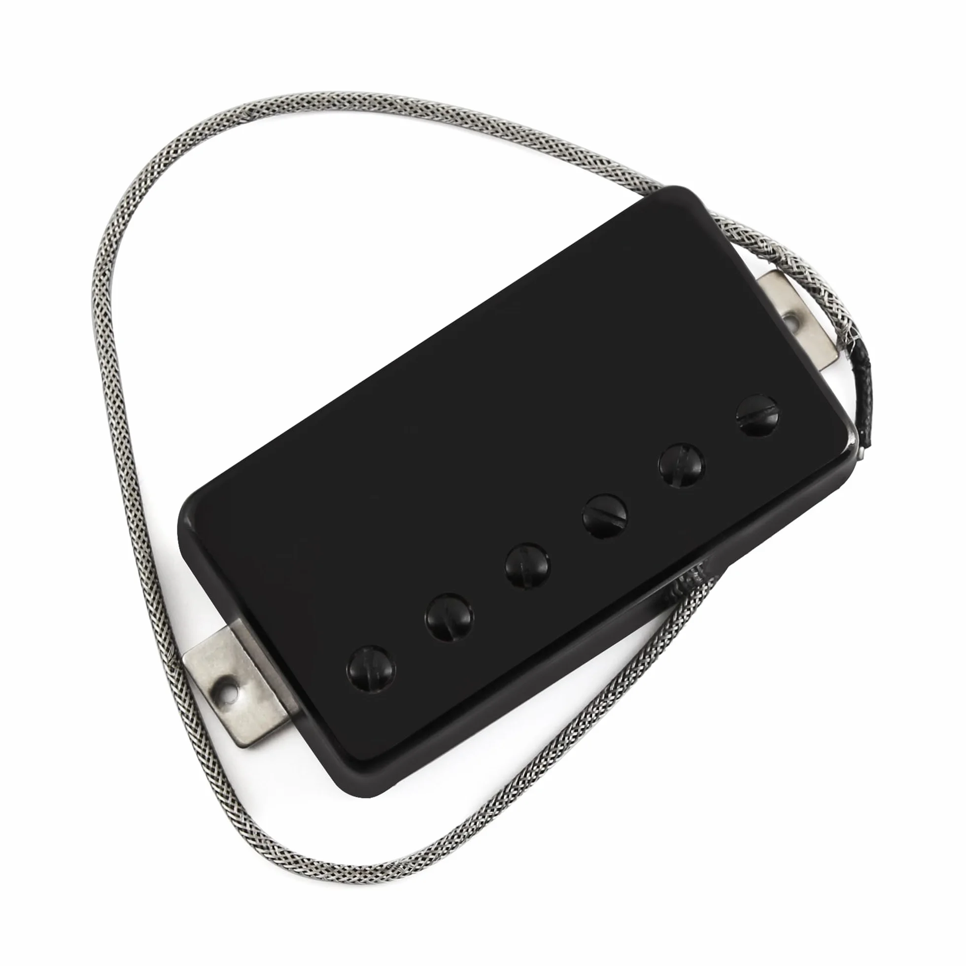 FLEOR Alnico - Juego de pastilla de bobina simple y humbucker de 5 postes planos y pastillas Humbucker cubiertas negras HSS N+M+B para guitarra estilo ST