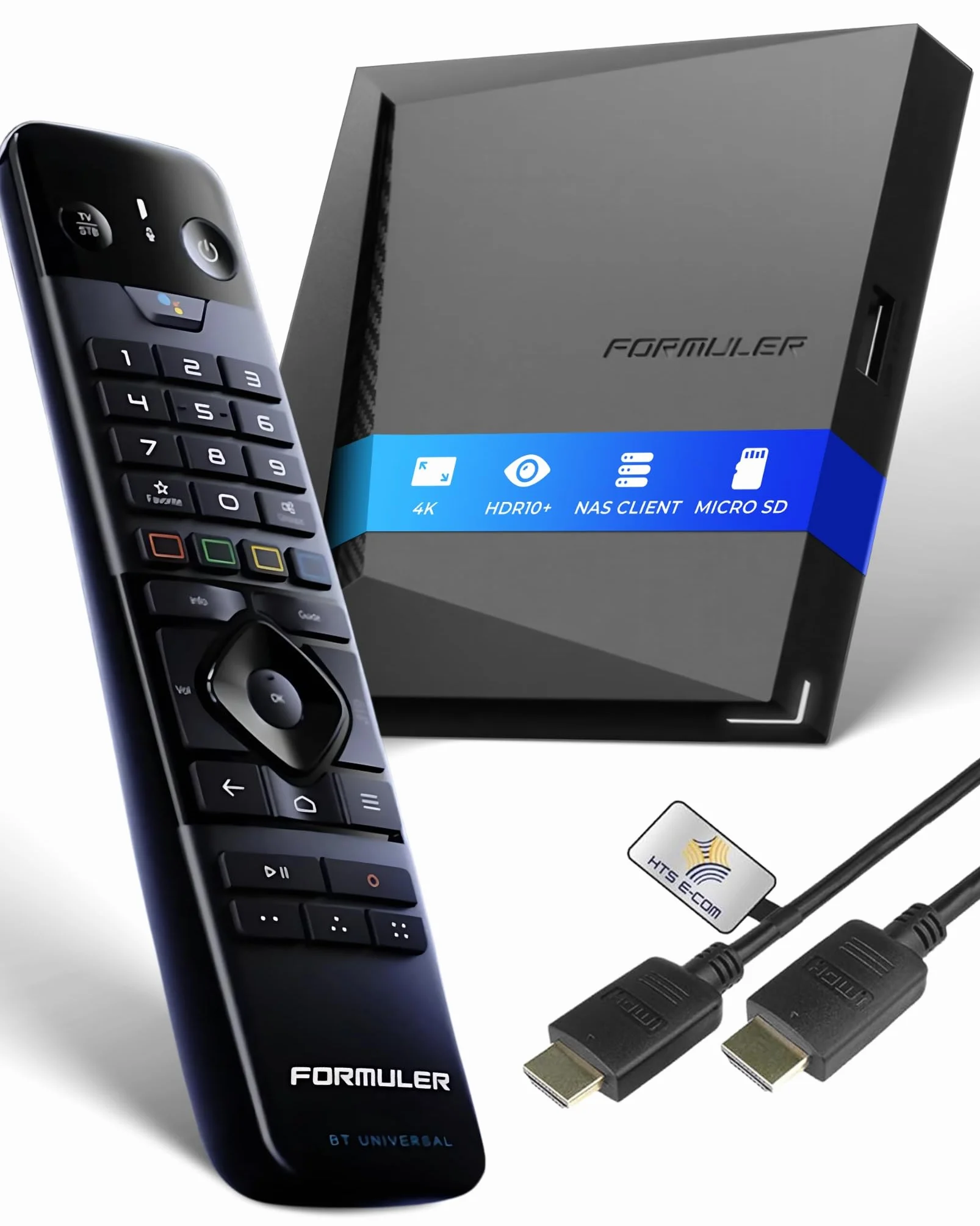 Formuler Z11 PRO MAX 4K BT1 Edition Android 11 Media Player, UHD HDR10+ IP Media Streaming Box, WiFi, mando a distancia BT, compatibilidad con Widevine L1, aplicación MYTVOnline3, cable HDMI HTS e-com