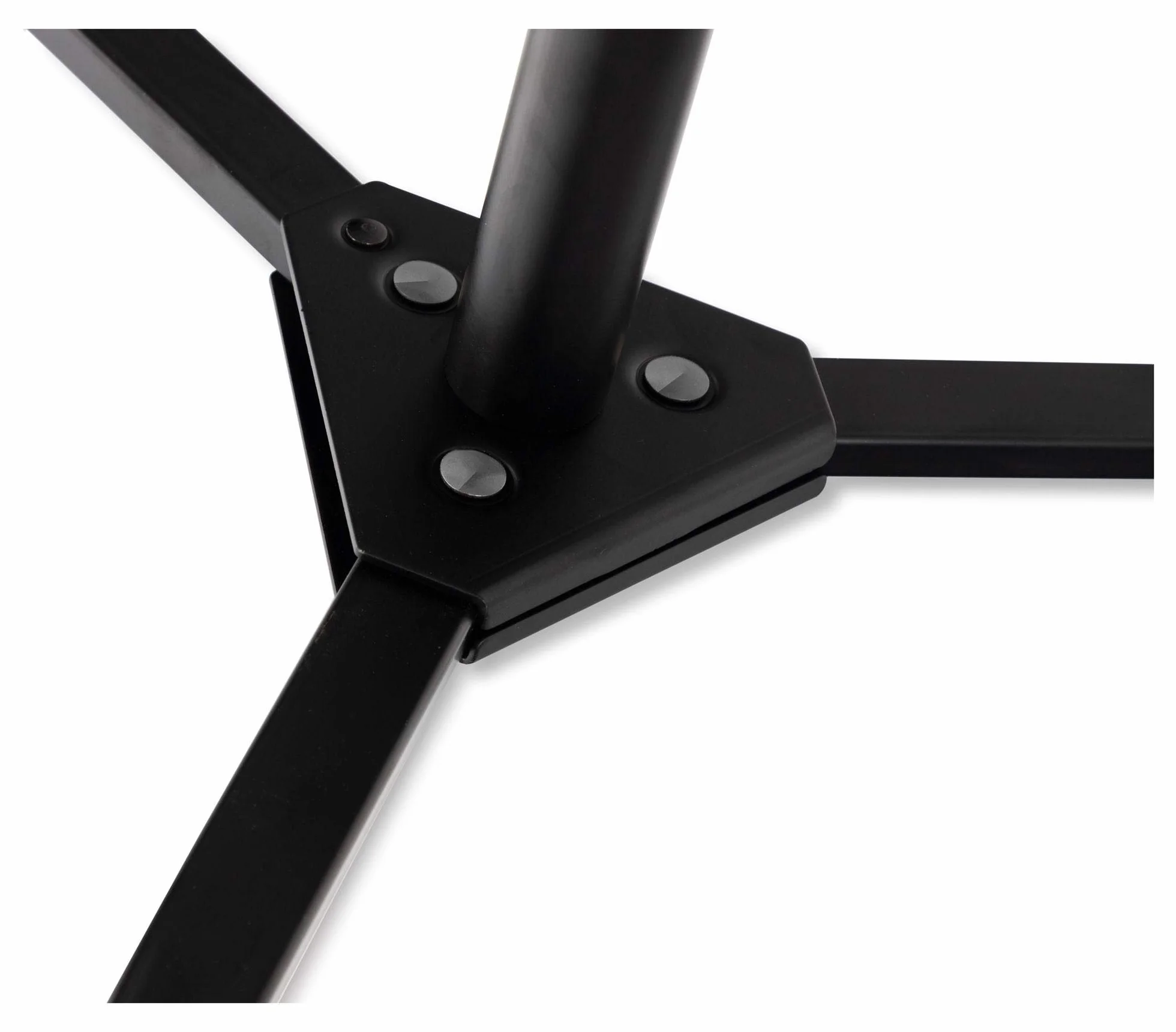 Pronomic Juego de 2 Soportes Plegables SLS-20 para Monitores de Estudio - Patas Plegables - Altura Ajustable de 75 cm a 130 cm - Superficie con Tiras de Cierre de Contacto - Negro