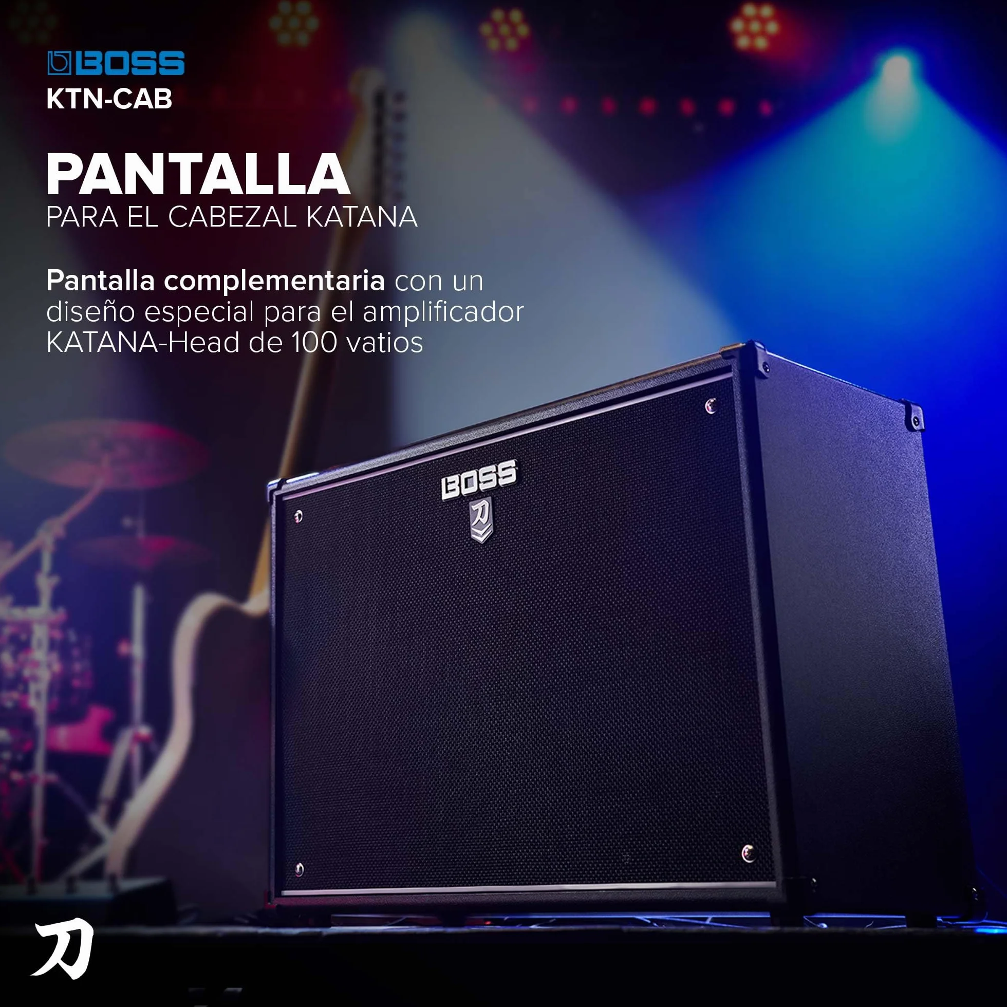 BOSS Katana Cabinet 212 - Speaker Cabinet voor de Katana-Head Amplifier - Maximum Klankperformance & Robuuste Stevigheid - Twee Custom 12-Inch Speakers - Afhneembaar Achterpaneel - 150-Watt Vermogen