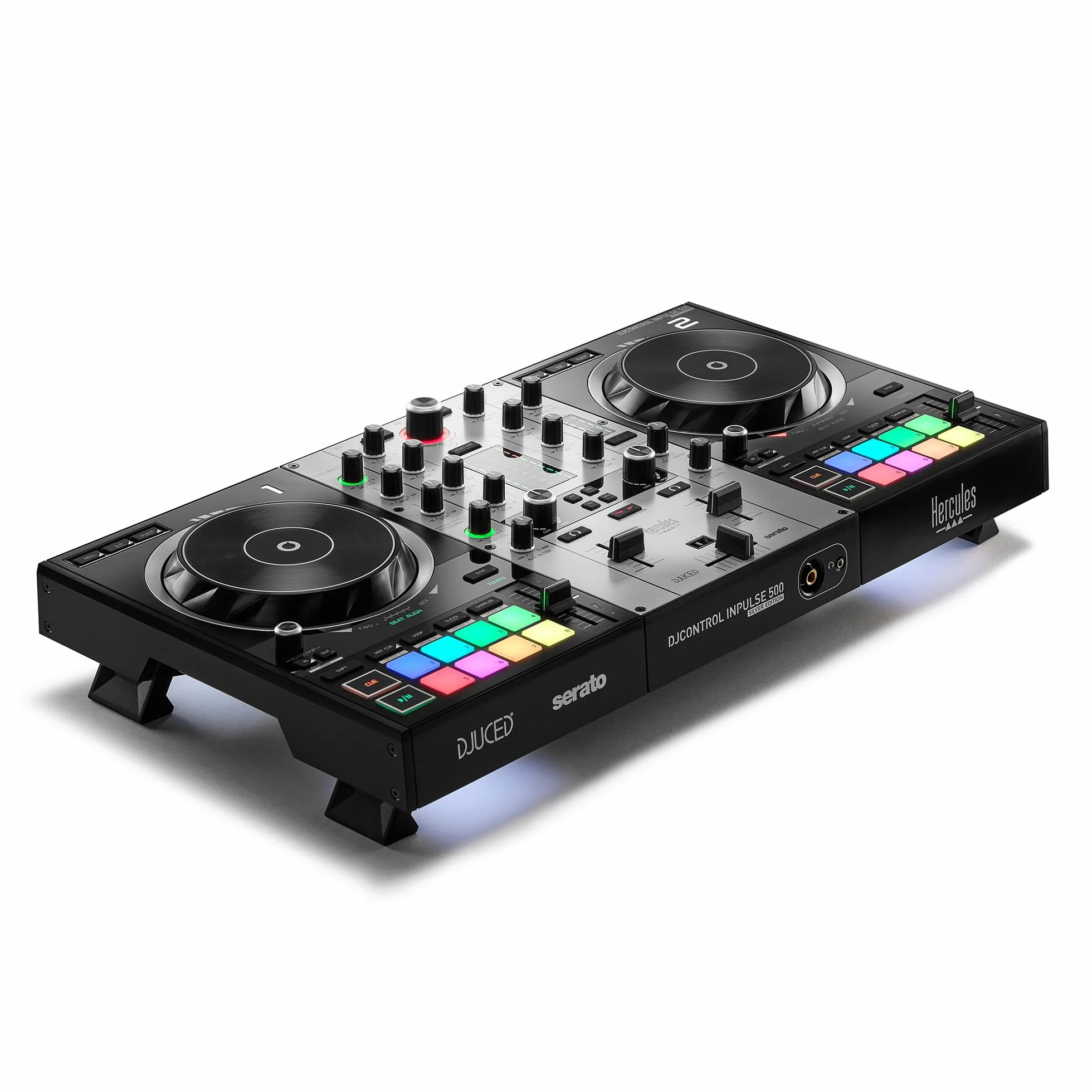 Hercules DJ Control Inpulse 500 (plata) con funda