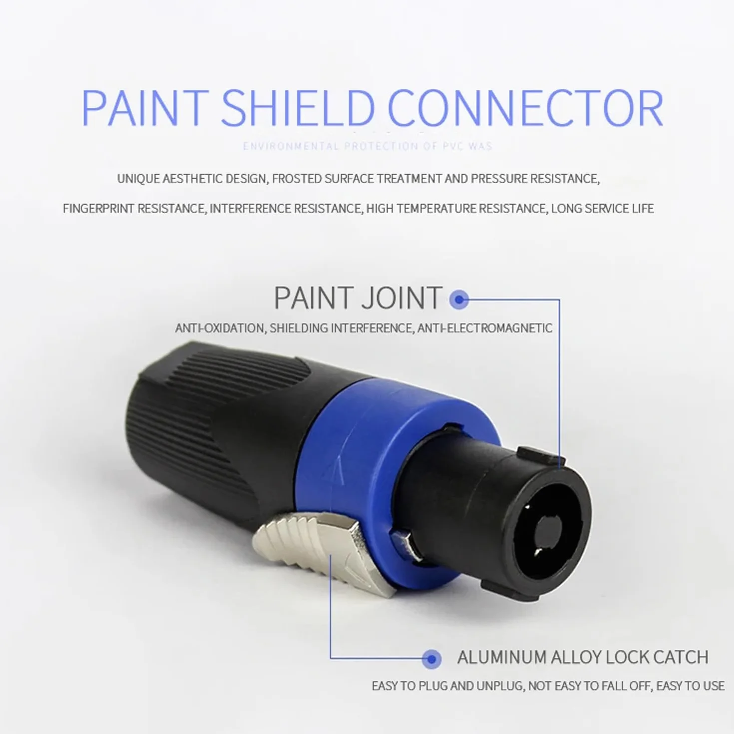 Kit de conectores Speakon 4 pines cierre giratorio montaje panel compatible NL4FC NL4FX NL4MPR