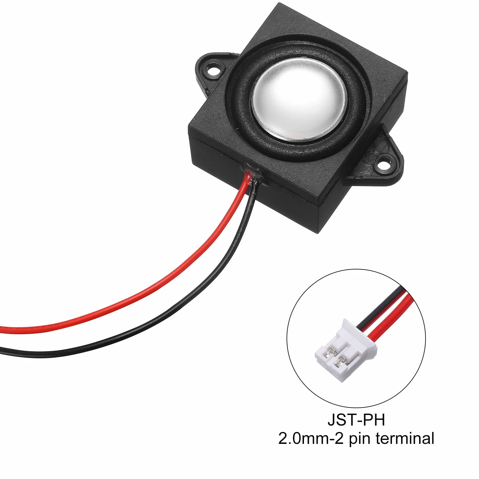 QUARKZMAN 2 Altavoces de 3 Vatios 4 Ohmios Altavoz Mini Altavoz Micro con Interfaz Jst-Ph2.0 para Pequeños Proyectos Electrónicos Máquinas Publicitarias Monitores de TV LCD