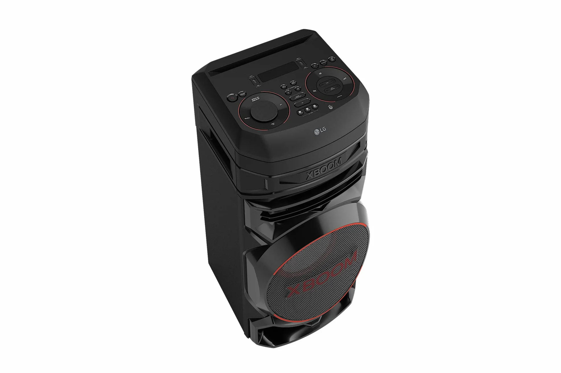 LG XBOOM RNC5 Altavoz Bluetooth Alta Potencia USB Funciones DJ Karaoke Luces LED 3 Altavoces Negro