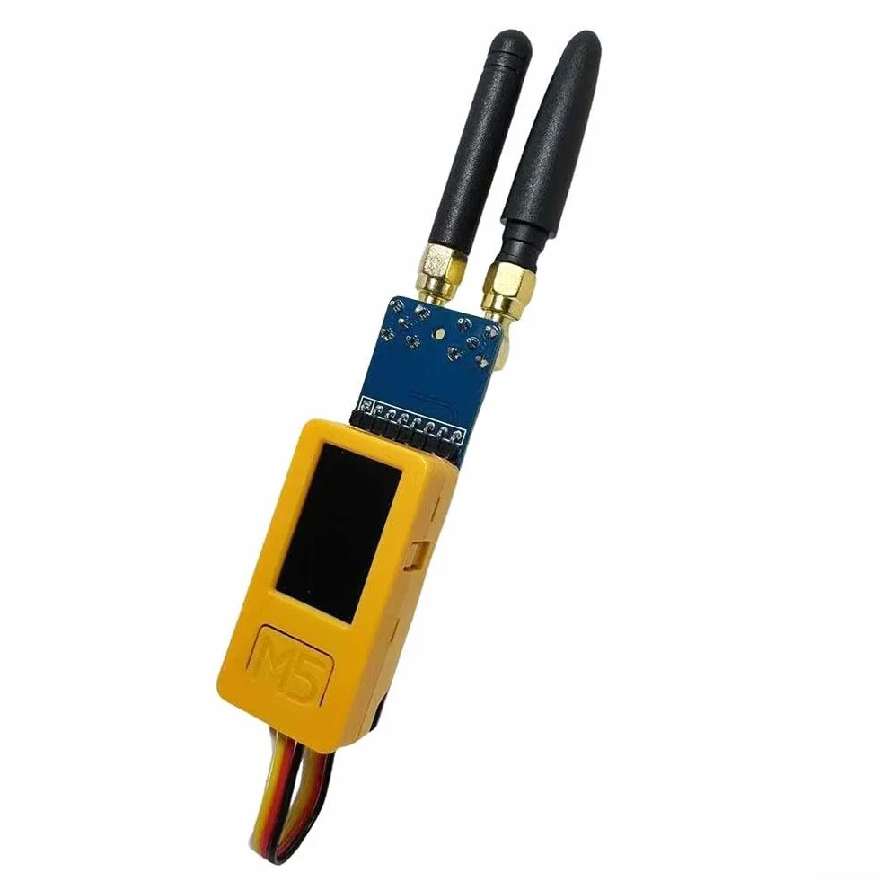 Para M5Stack para módulos IoT ESP32 2 en 1 RF Board CC1101 NRF24 Módulo dual con carcasa Interruptor conmutable para StickC PLUS2 Bruce firmware necesario para comunicación inalámbrica (Without)